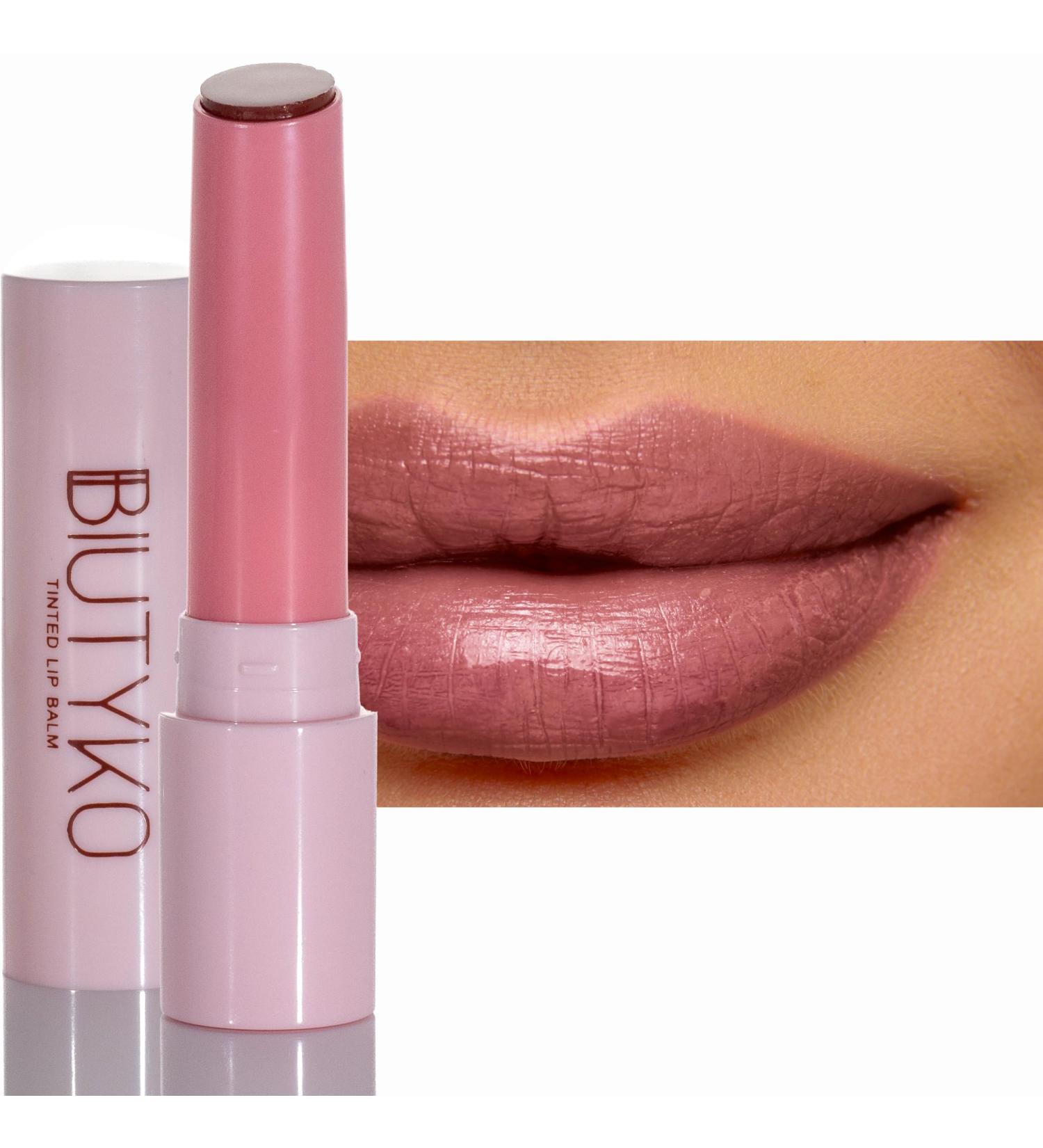 Hydrating Tinted Lip Balm for Dry Chapped Lips | Non-Sticky Juicy Finish in Nude - International Shipping Available - Buy Online on GoSupps.com