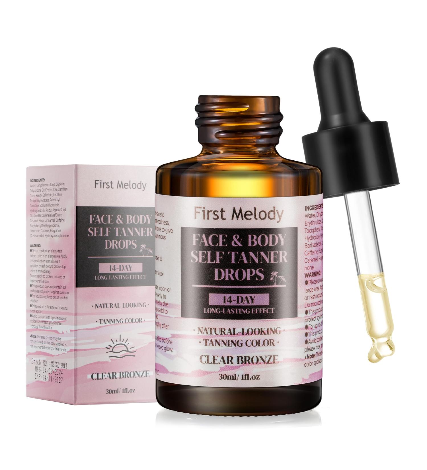Self Tanner Drops for Face Tanner Sunless Tan Body & Face Self Tanner Drops Face Tanning Drops (Drops-2)