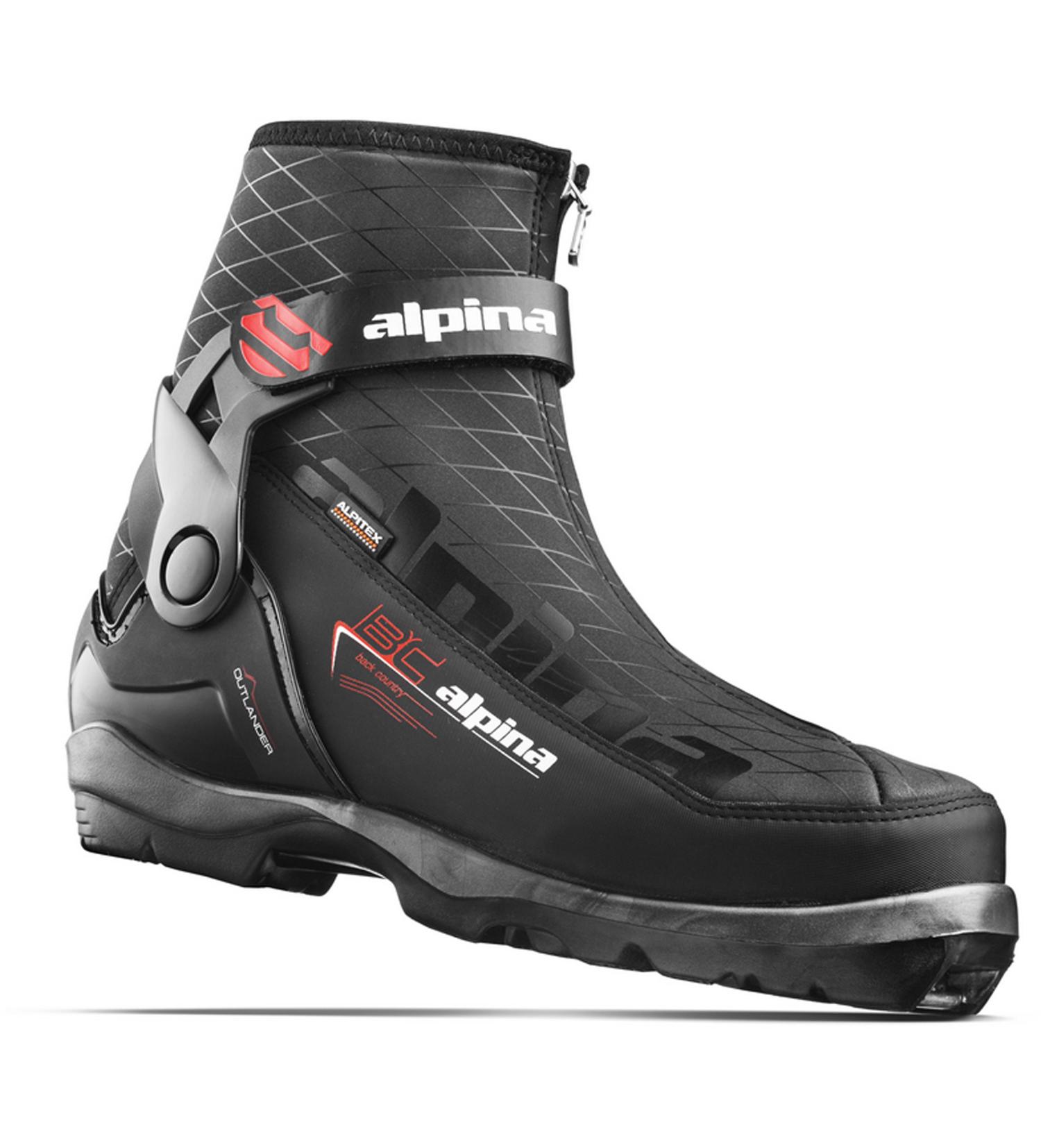 Alpina Sports Outlander Backcountry Ski Boots Black/Orange/White Euro 41