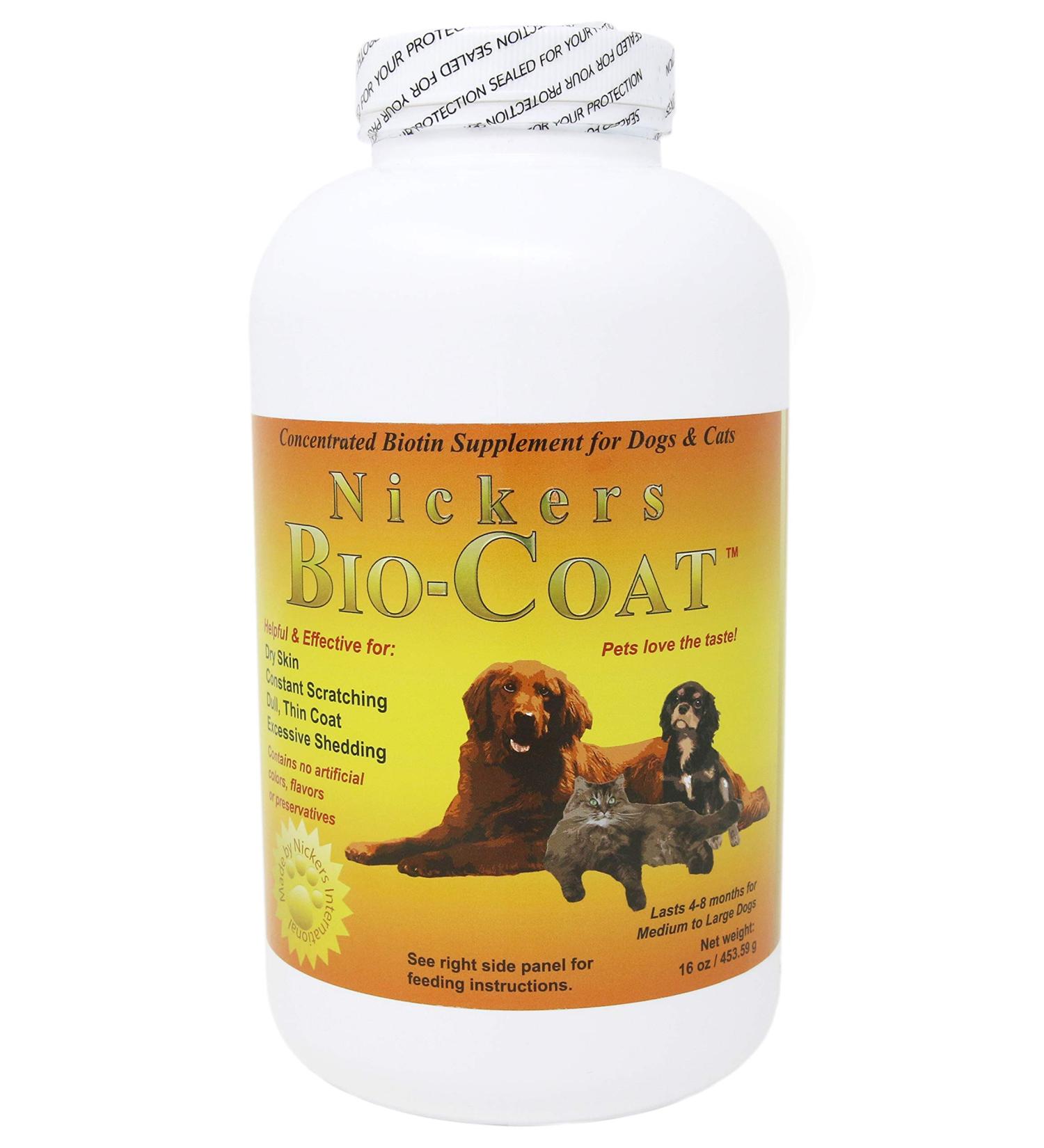 Nickers Bio Coat 16 oz Biotin Supplement for Healthy Horse Coat and Hooves - Buy Online on GoSupps.com