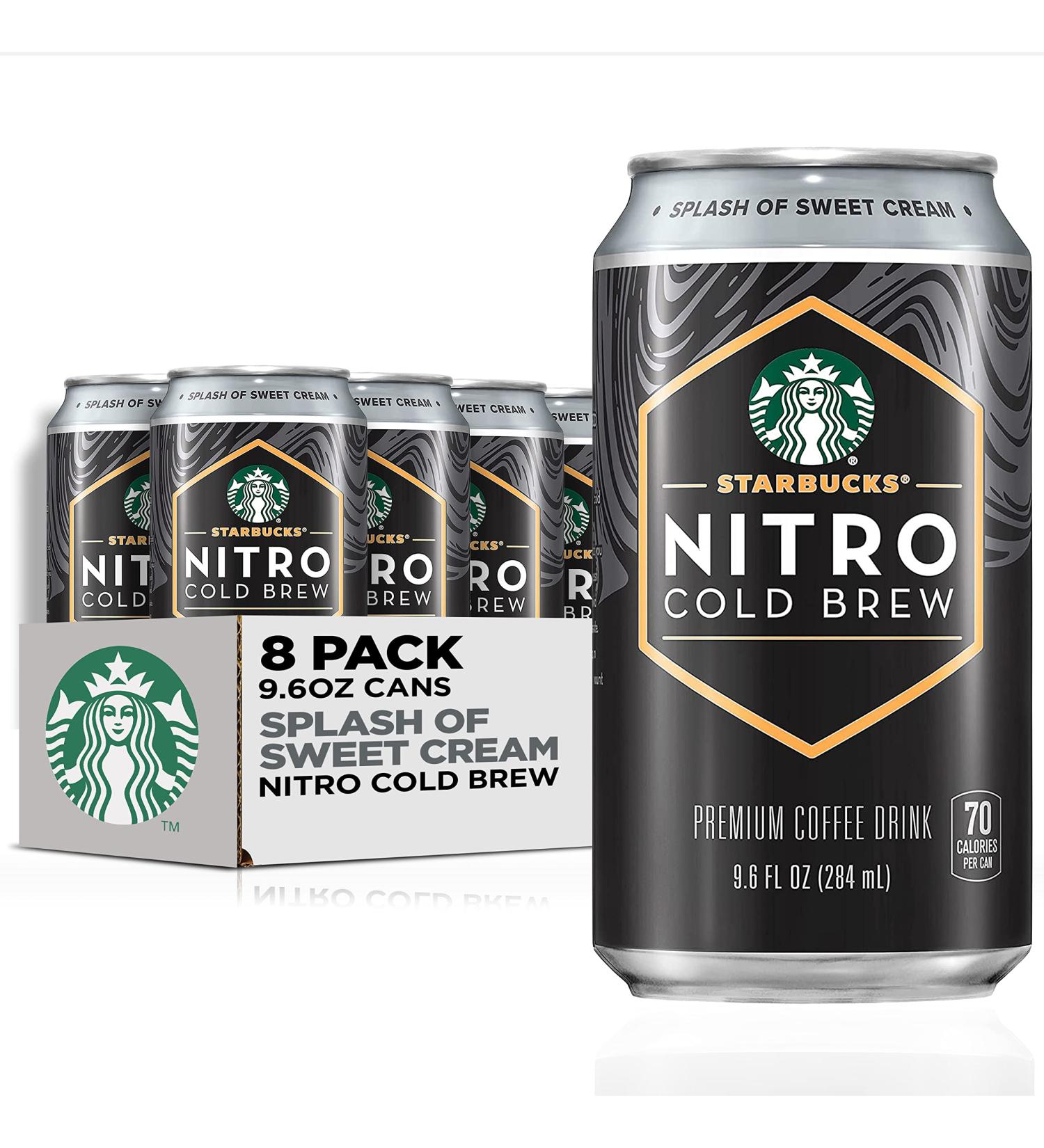 Starbucks Nitro Cold Brew with Sweet Cream 9.6oz 8pk - Ready-to-Drink Coffee - Buy Online on GoSupps.com