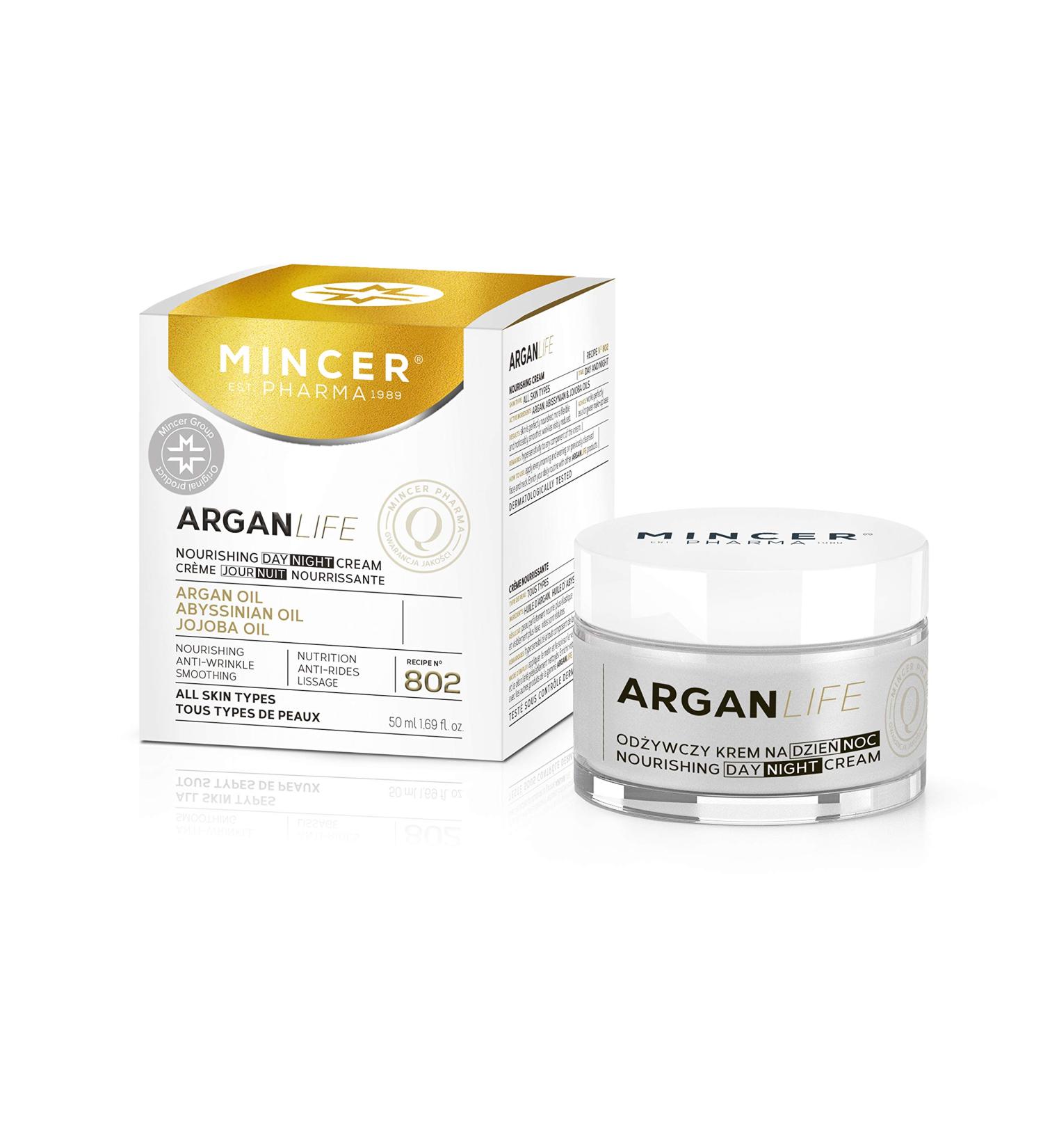  MINCER EST. PHARMA 1989 Pharmaceutical Slimming Argan Life Day and Anti-Wrinkle Night Cream with Serum 50ml - Buy Online on GoSupps.com