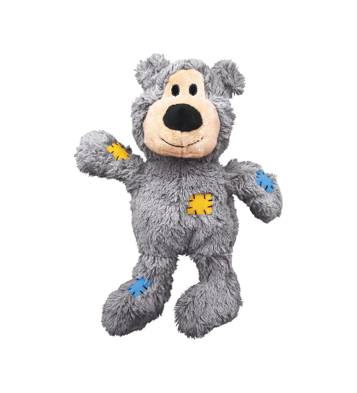 KONG Wild Knots Bear Toy for Medium/Large Dogs - Internal Knotted Ropes, Minimal Stuffing - Assorted Colors - Buy Online on GoSupps.com