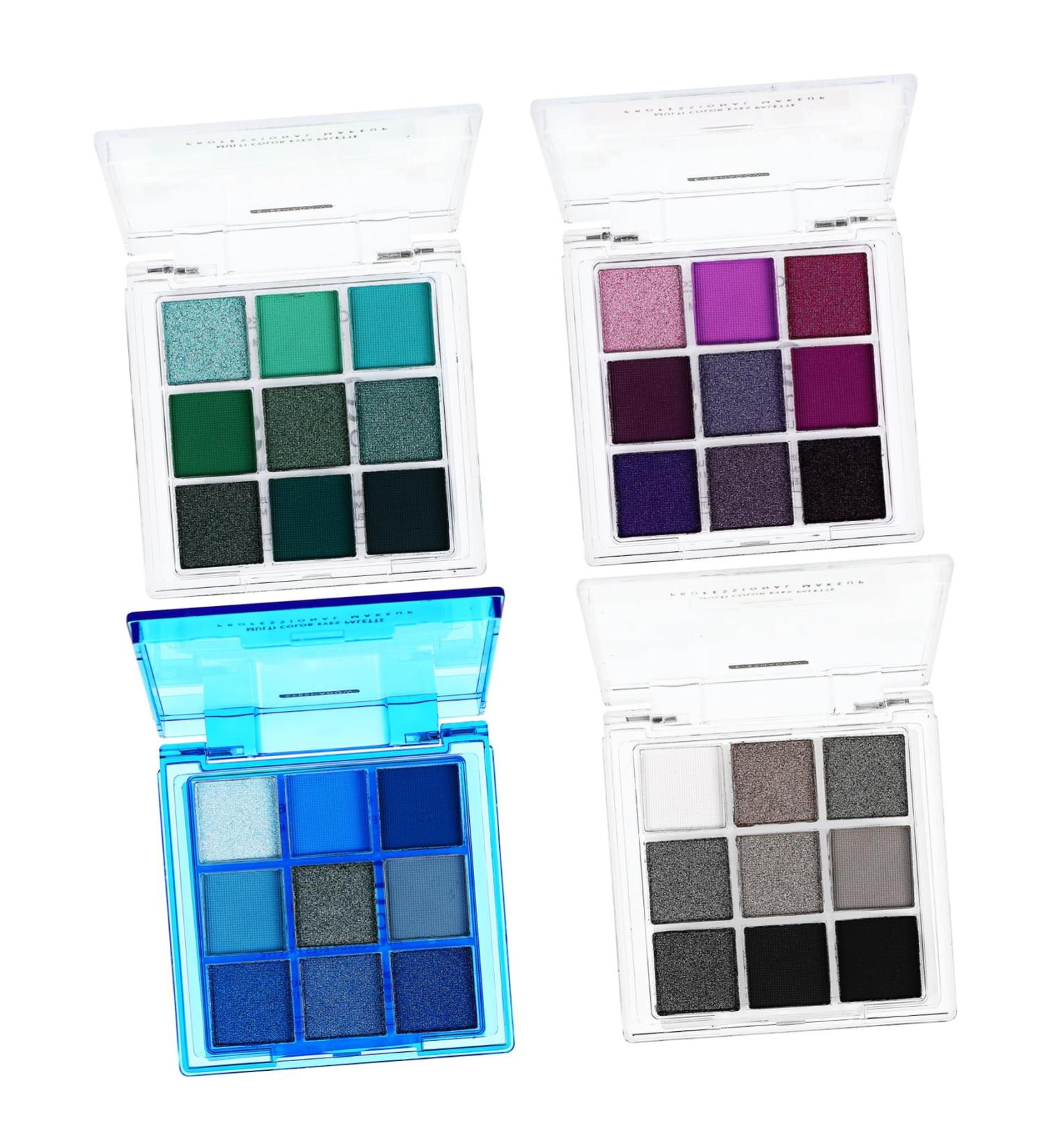 Outanaya 4 Pcs Eyeshadow Palette Colorful Eye Makeup Pigmented Eyeshadow Palette Plastic - Buy Online on GoSupps.com