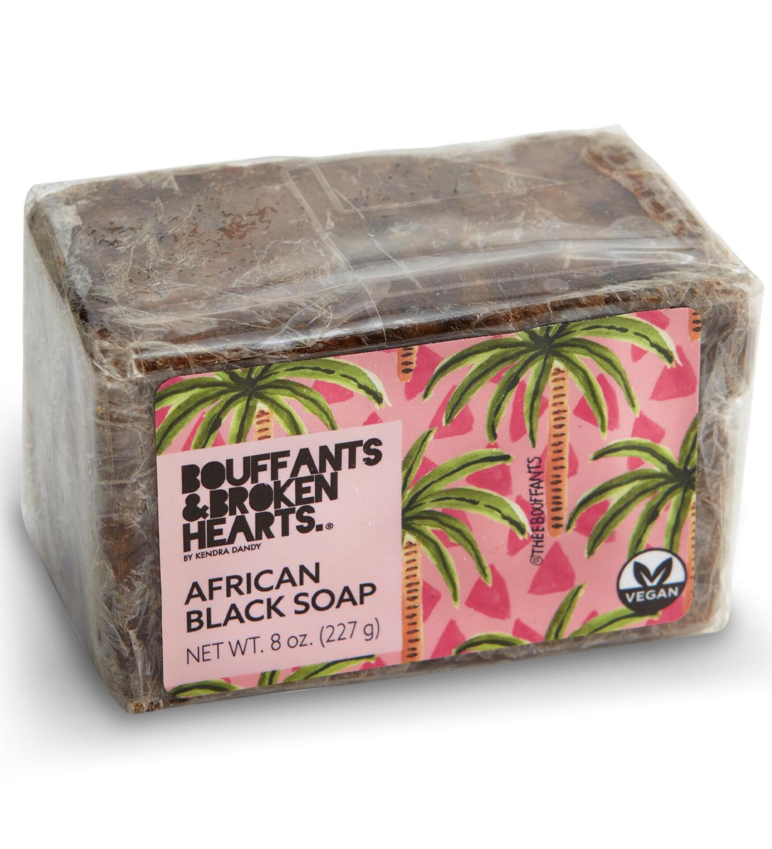 Authentic African Black Soap Bar - Cleansing & Nourishing Acne Soap with Shea Butter & Coconut Oil (8oz) for All Skin Types - Buy Online on GoSupps.com