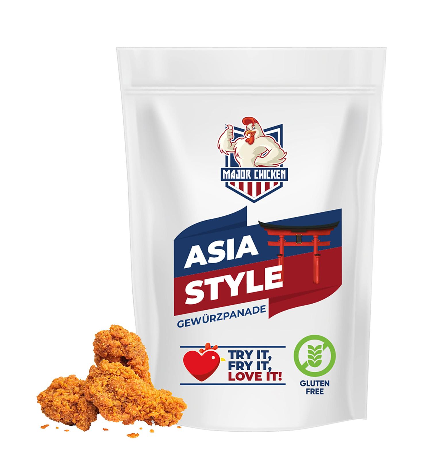 Buy Major Chicken 'Asia Style' Marinade & Spice Panade 1000g - Crispy Tasty Smoky Breading for Fried Chicken & Wings - Authentic Flavor for International Shipping - Buy Online on GoSupps.com