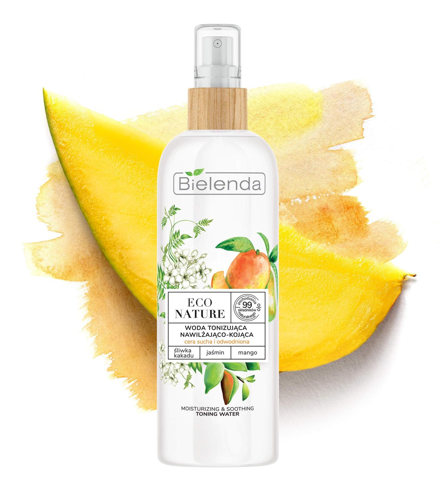 Bielenda Eco Nature - Moisturising and Soothing Guarantees Optimal Hydration of Your Skin - Eco Nature - Cockatoo Plum + Jasmine + Mango - Tonic Moisturizing and Soothing - 200 ml - Buy Online on GoSupps.com