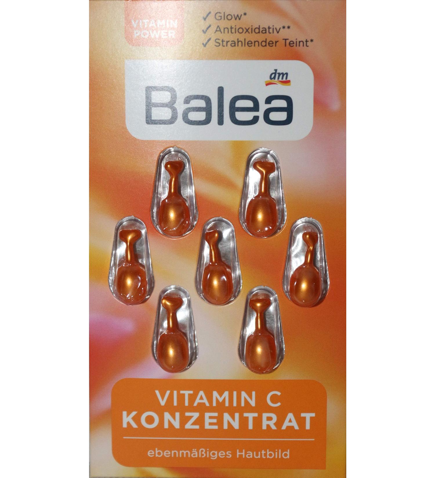 Balea Vitamin C Concentrate Vitamin Power for the Skin 10 Pack