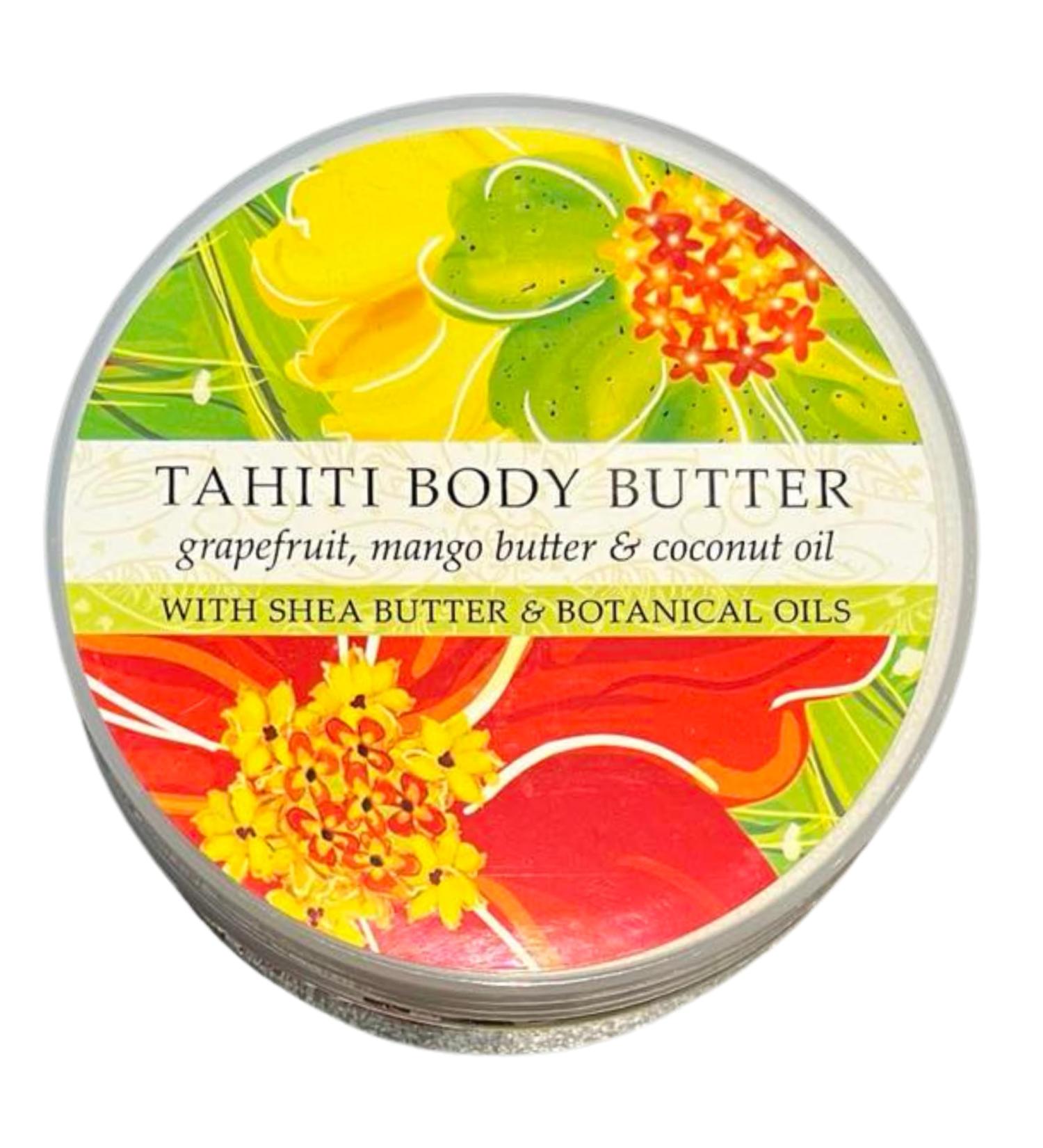 Greenwich Bay Trading Destination Body Butter 8oz | Luxurious Moisturizing Cream | Enriched with Shea Butter & Essential Oils for Deep Hydration | Perfect for Dry Skin | Travel-Friendly Tahiti