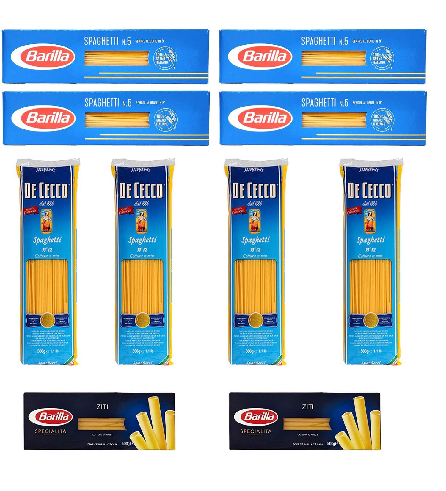 Barilla Deutschland GmbH Barilla Specialita' Ziti Spaghetti 500 g Pack of 4 500 g Barilla Specialita' Ziti 2 x 500 g