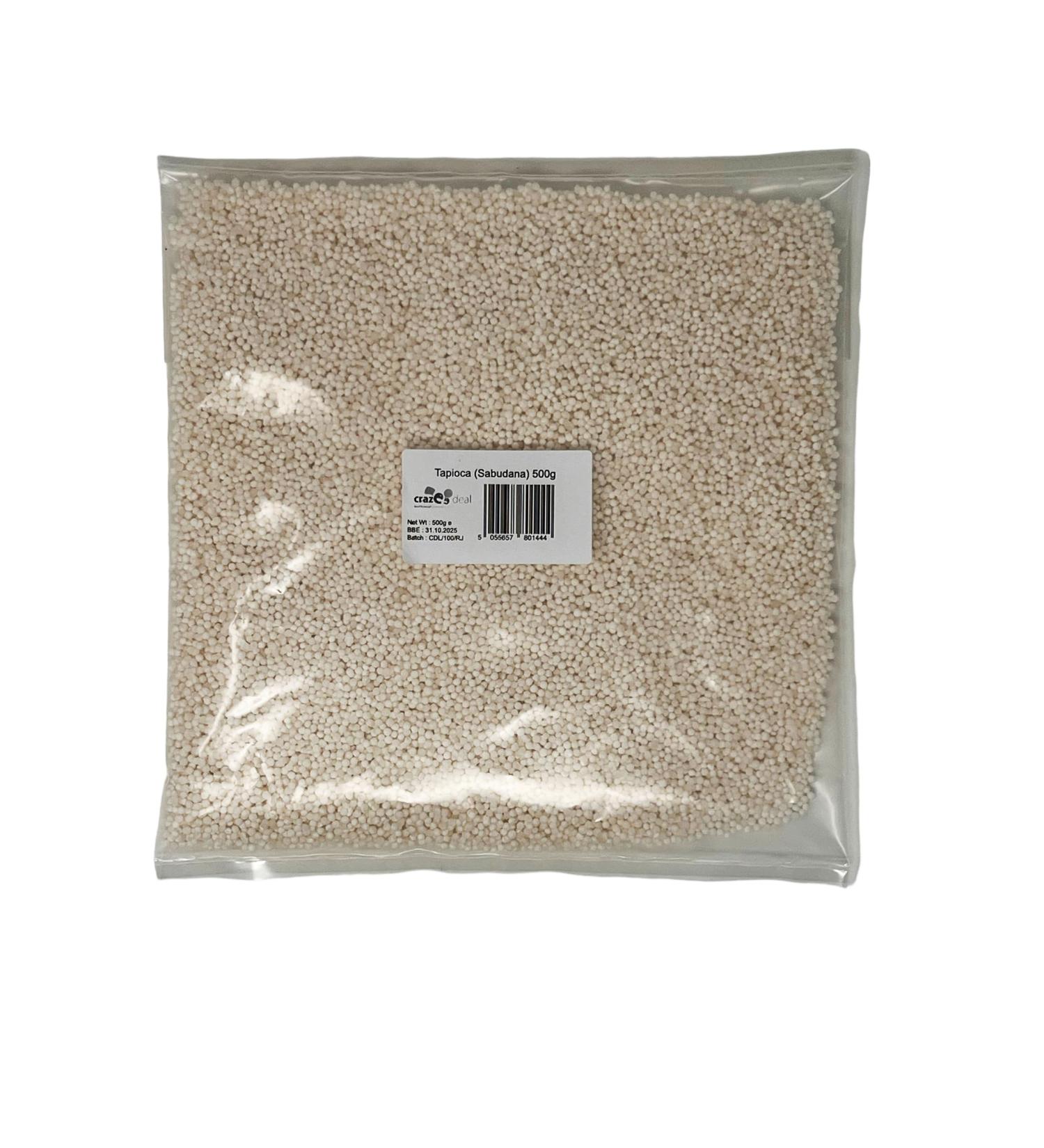 Crazee Deal | Tapioca Pearls | Sabudana | Bubble Tea | 500g