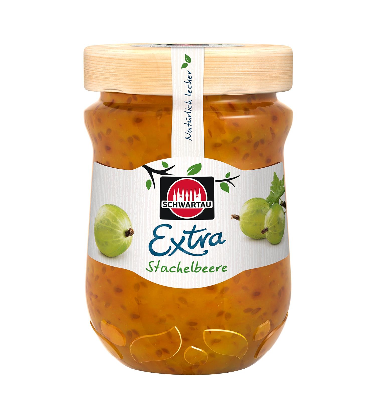 Schwartau Extra Gooseberry Jam - Pack of 8 (8 x 340g) | Premium International Shipping - Buy Online on GoSupps.com