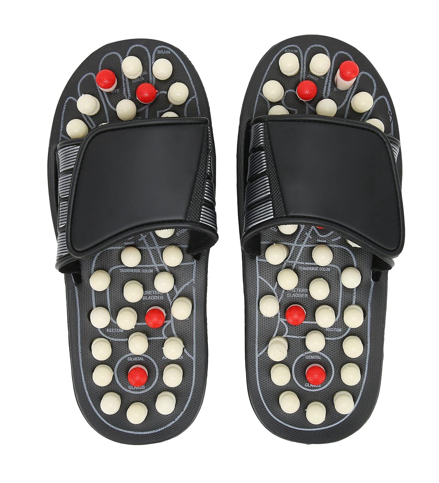 Topincn Foot Massager Slippers - Acupressure Reflex Zone Massage Sandals for Stress Relief | Perfect Gift Size 42-43 - Buy Online on GoSupps.com