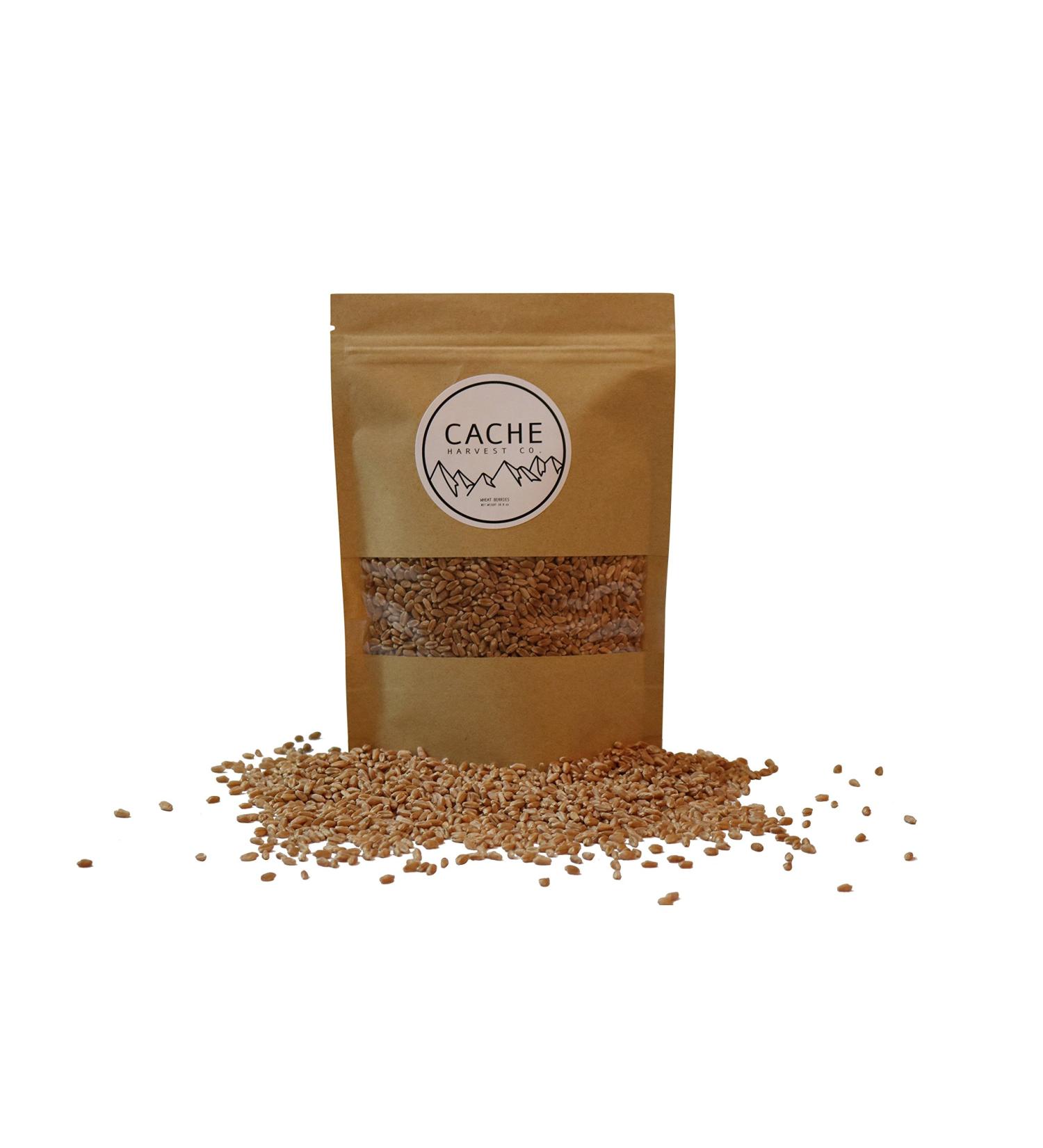 Organic Hard Red Winter Wheat Berries from Rocky Mountains - Cache Harvest Co. Premium (10 oz) - Buy Online on GoSupps.com