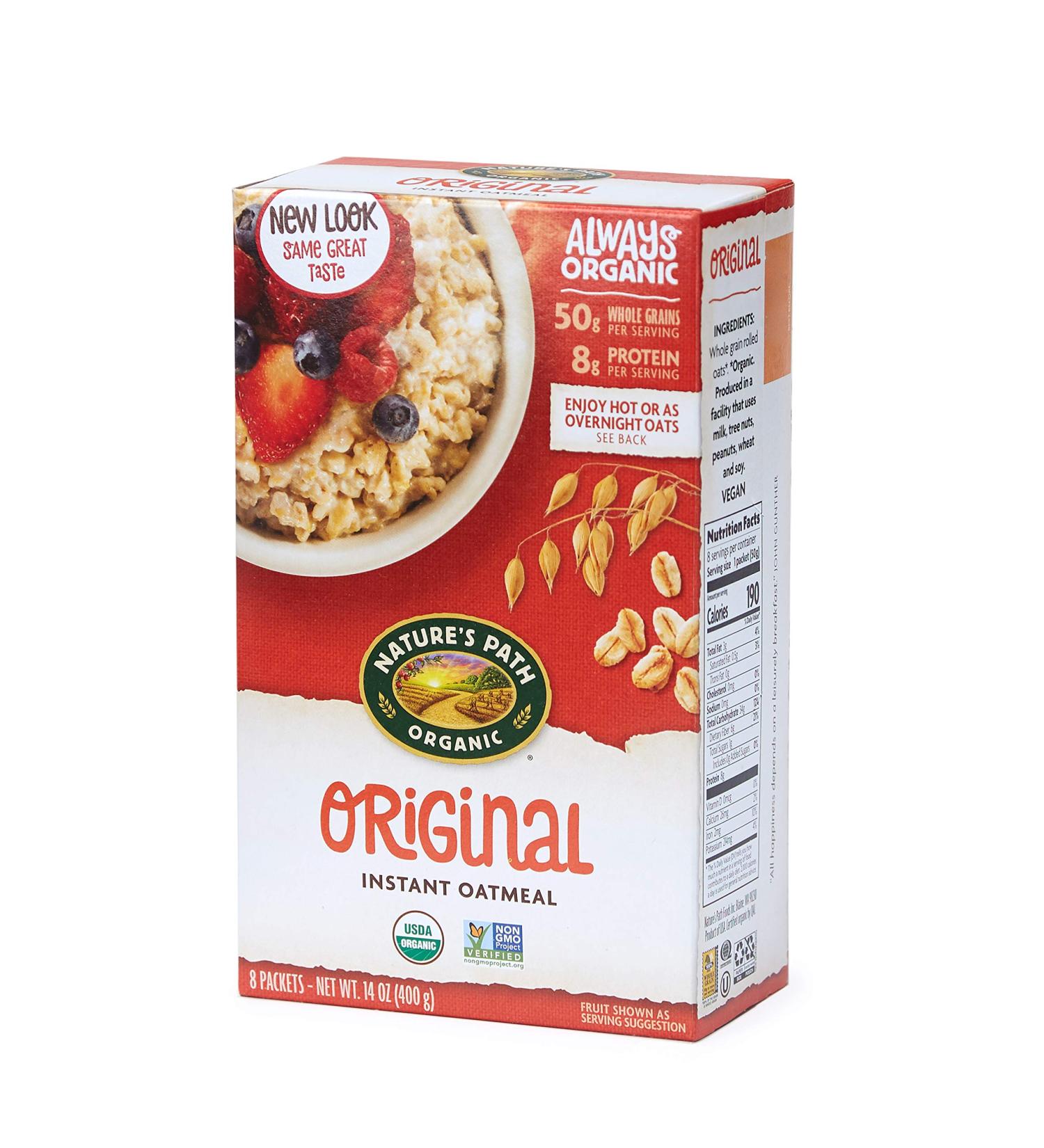 Nature's Path Organic Instant Oatmeal Variety Pack - 8 Packets (14 oz) | Healthy Breakfast - Buy Online on GoSupps.com