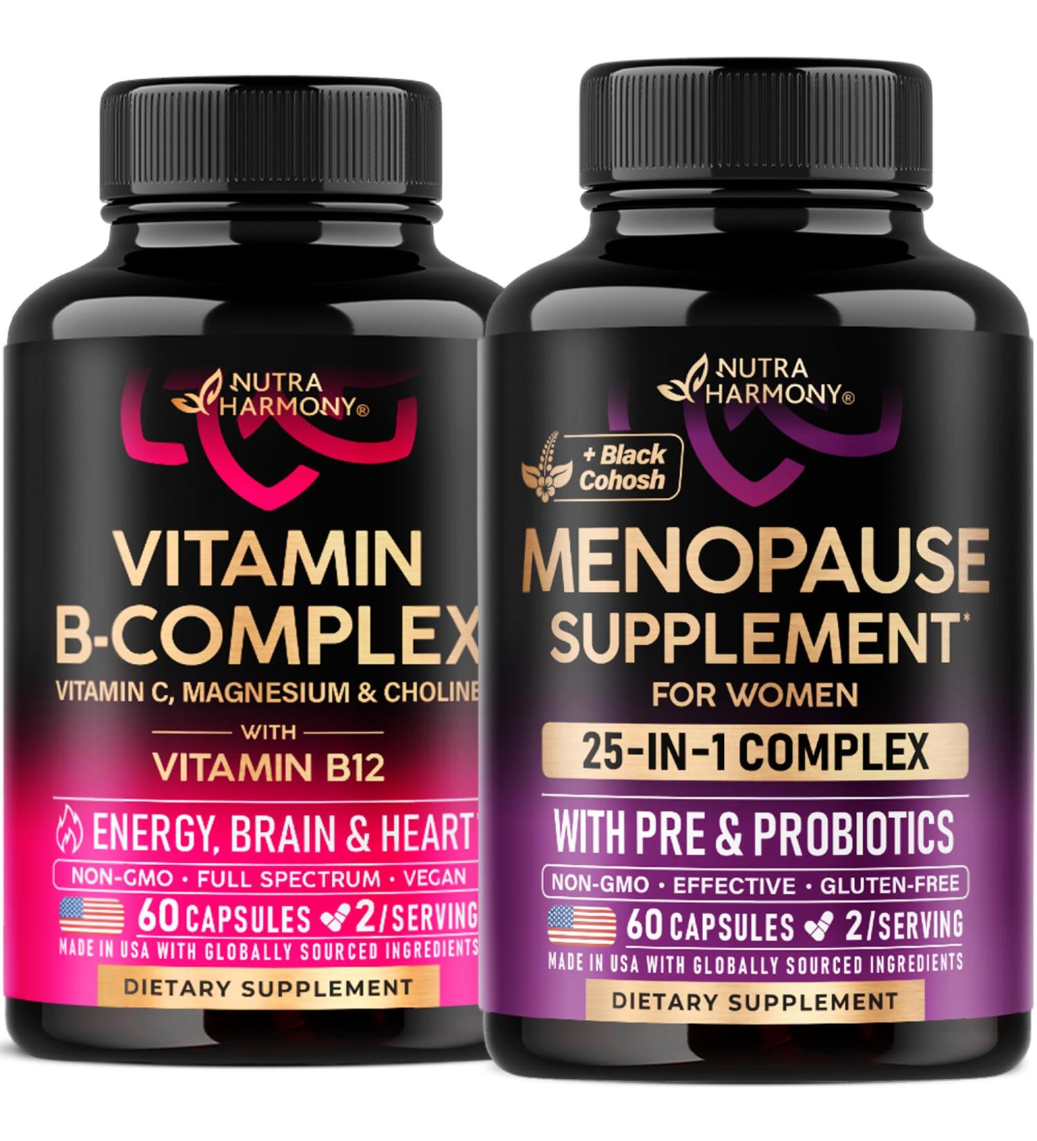 NUTRAHARMONY Vitamin B Complex & Menopause Supplement