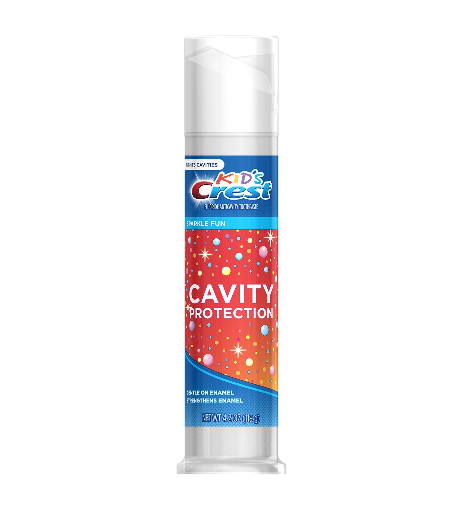 Crest Kid's Cavity Protection Toothpaste for Kids (children and toddlers 2+) Sparkle Fun Flavor 4.2 ounces (Pack of 6) Sparkle fun 4.2 Ounce (Pack of 6)