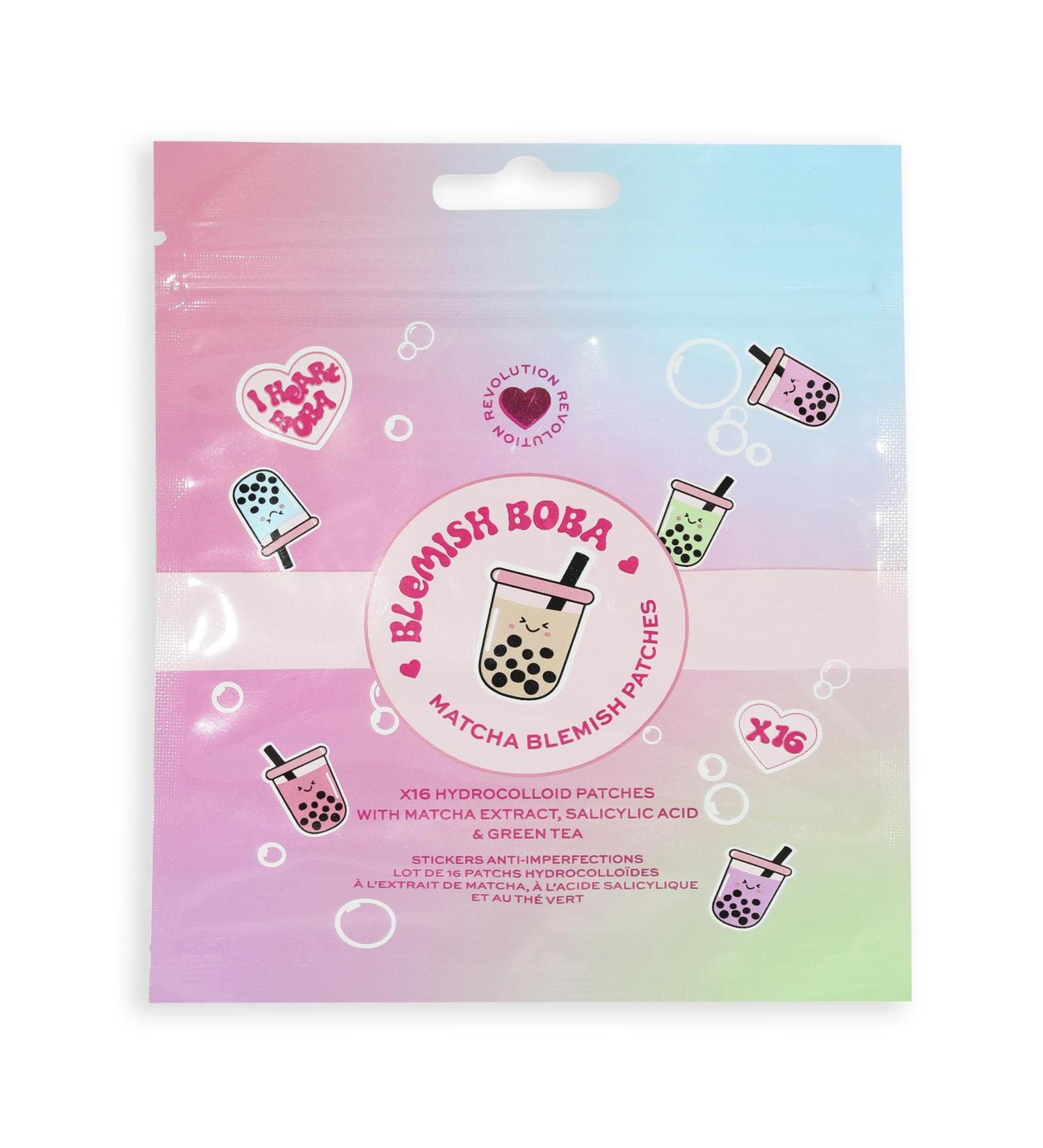 I Heart Revolution, Bubble Tea Boba Blemish Patches, Small but Mighty with Salicylic Acid and Green Tea