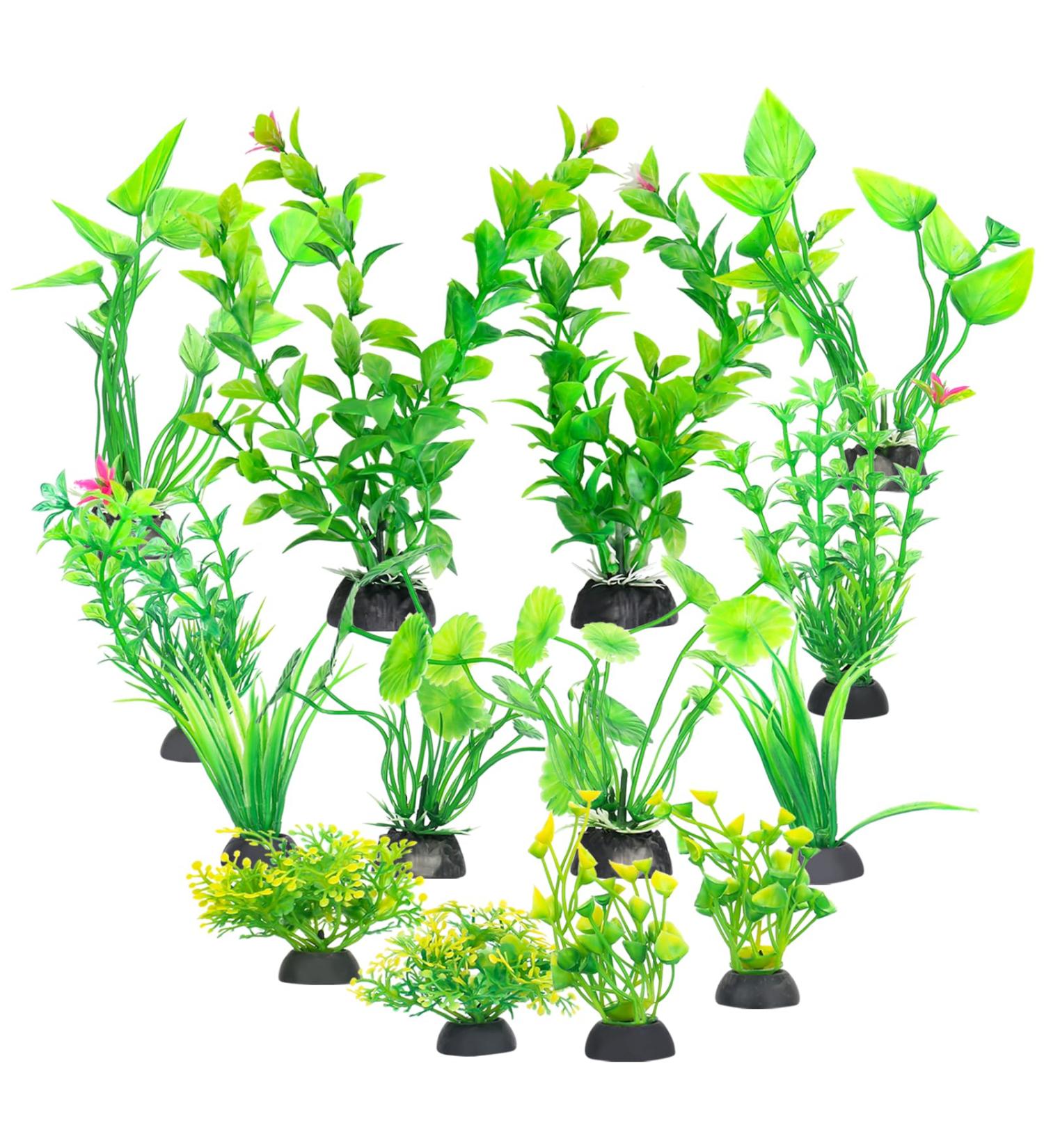 Rikudim Realistic Plastic Aquarium Plants - Small Artificial Decorations for Vibrant Aquariums - Buy Online on GoSupps.com