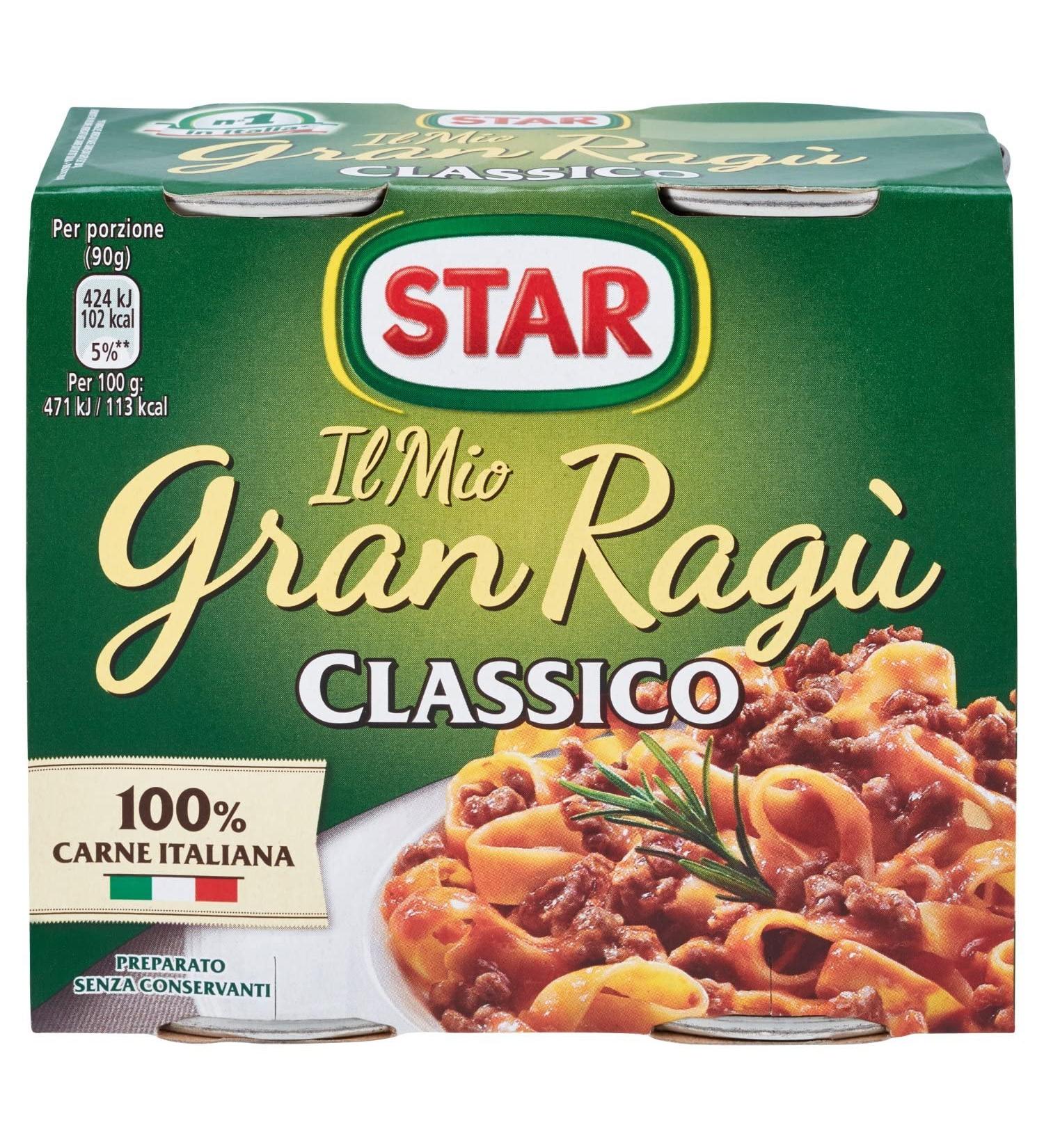 24x Il Mio Gran Rag Star Classico tomatensaus 2 x 180 g saus tomatensoep - Buy Online on GoSupps.com
