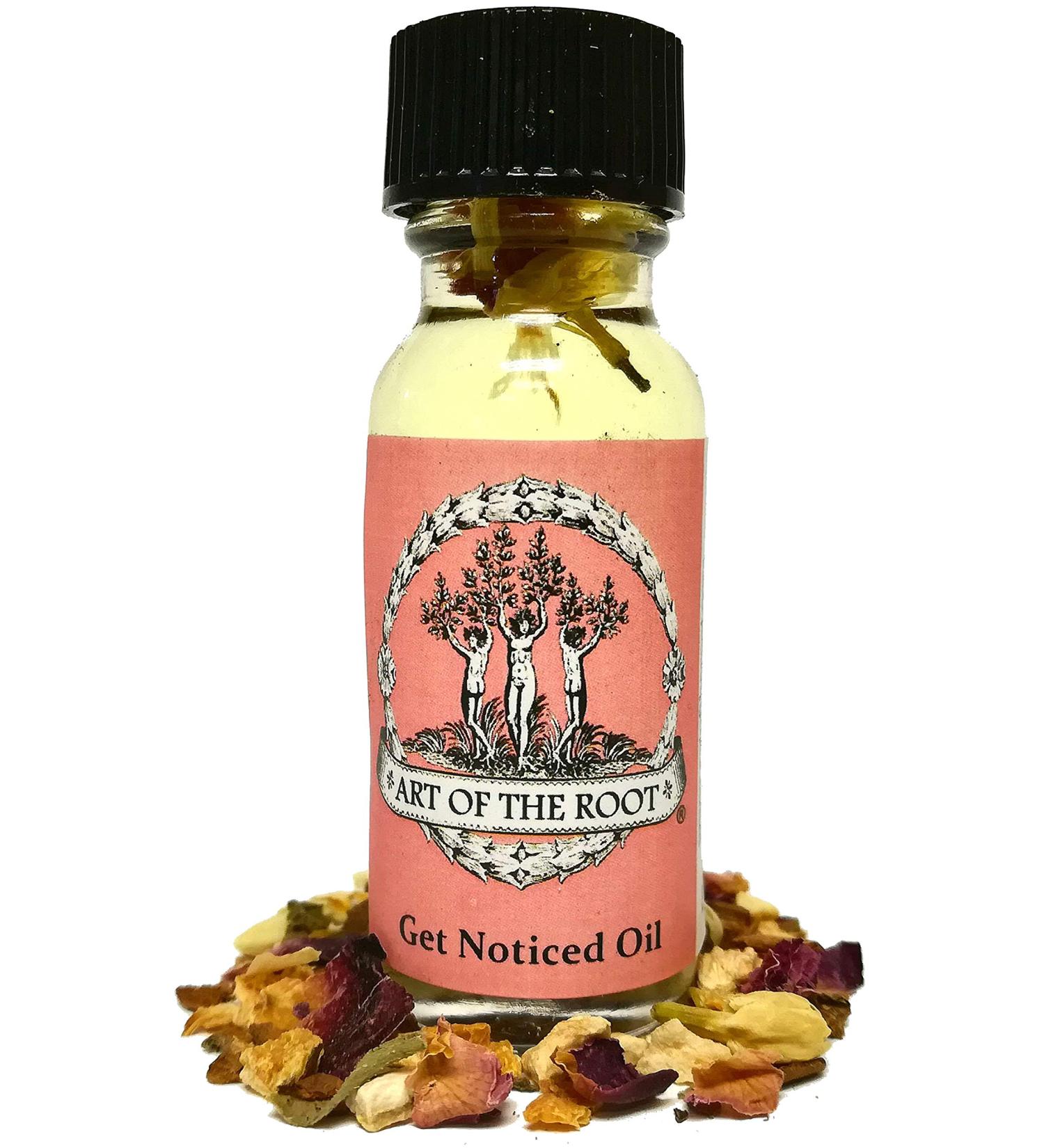 Art of the Root Get Noticed Oil 1/2 oz | for Hoodoo Voodoo Wiccan Pagan Spells & Rituals | Handmade with Herbs & Essential Oils.