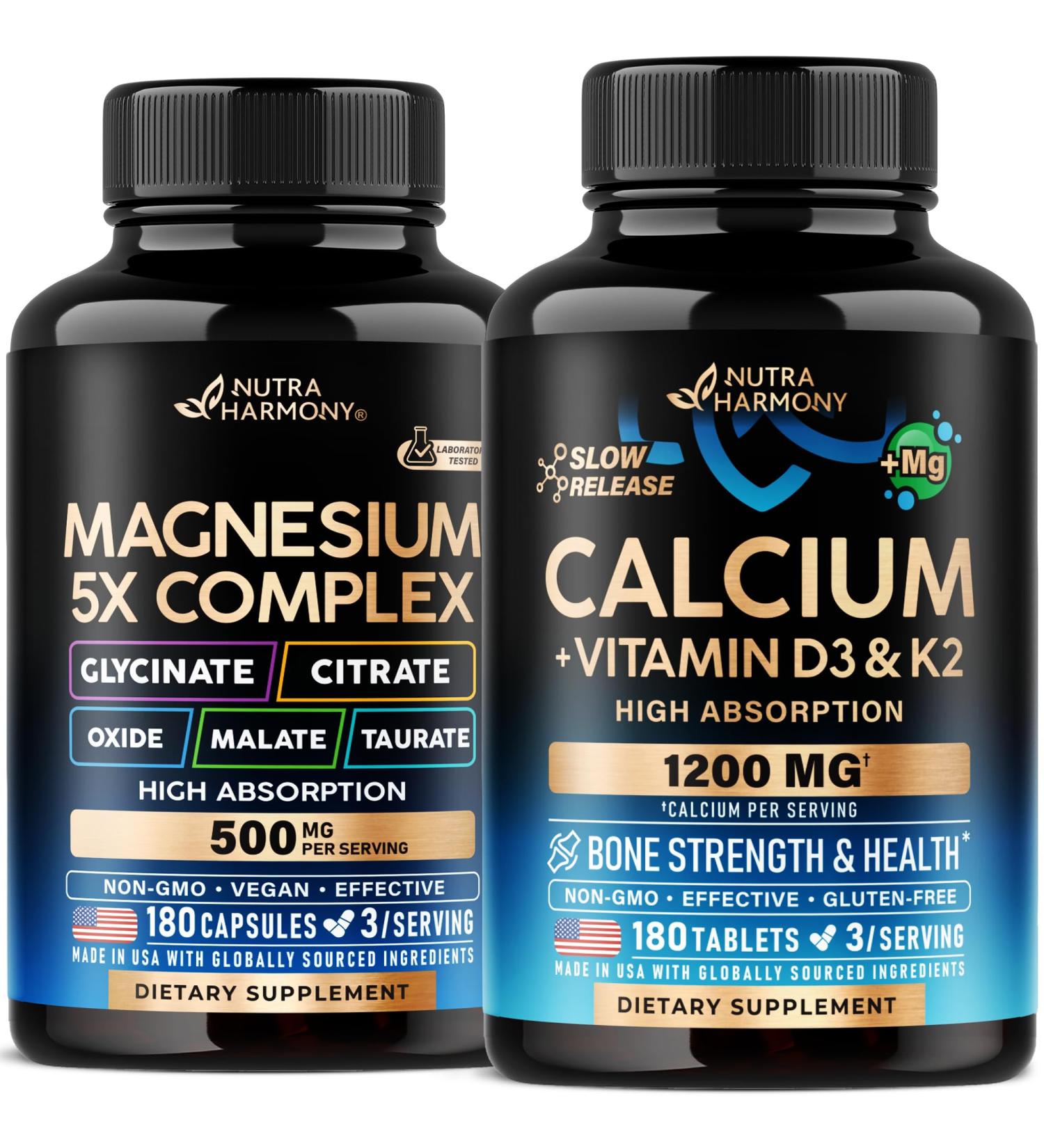 Magnesium Complex Capsules & Calcium Tablets