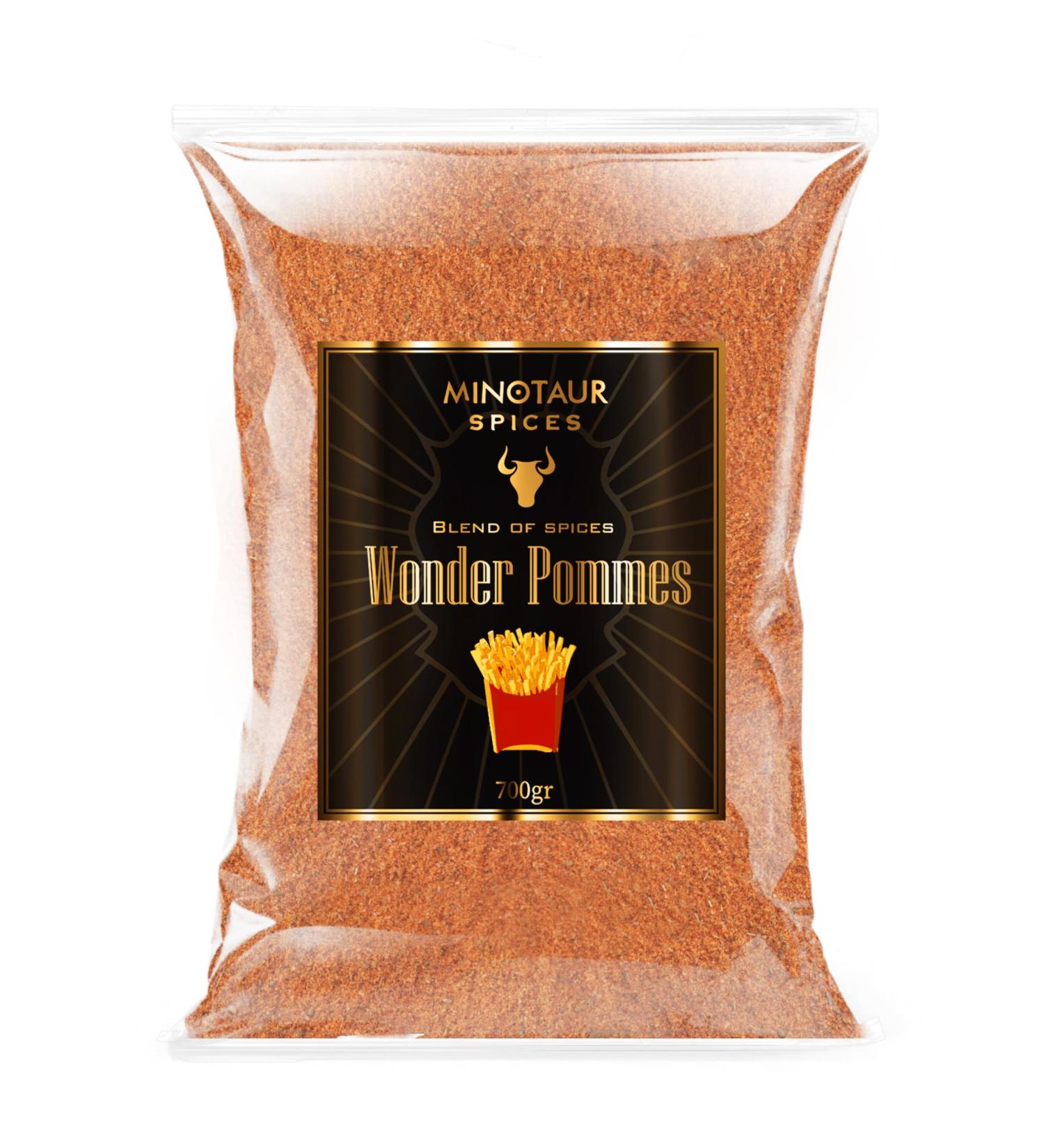 Athangeon Ltd Minotaur Spices I Wonder Pommes 700 g I Fries Seasoning I Fries Salt I Mix for Fries & Fries a bag - Buy Online on GoSupps.com
