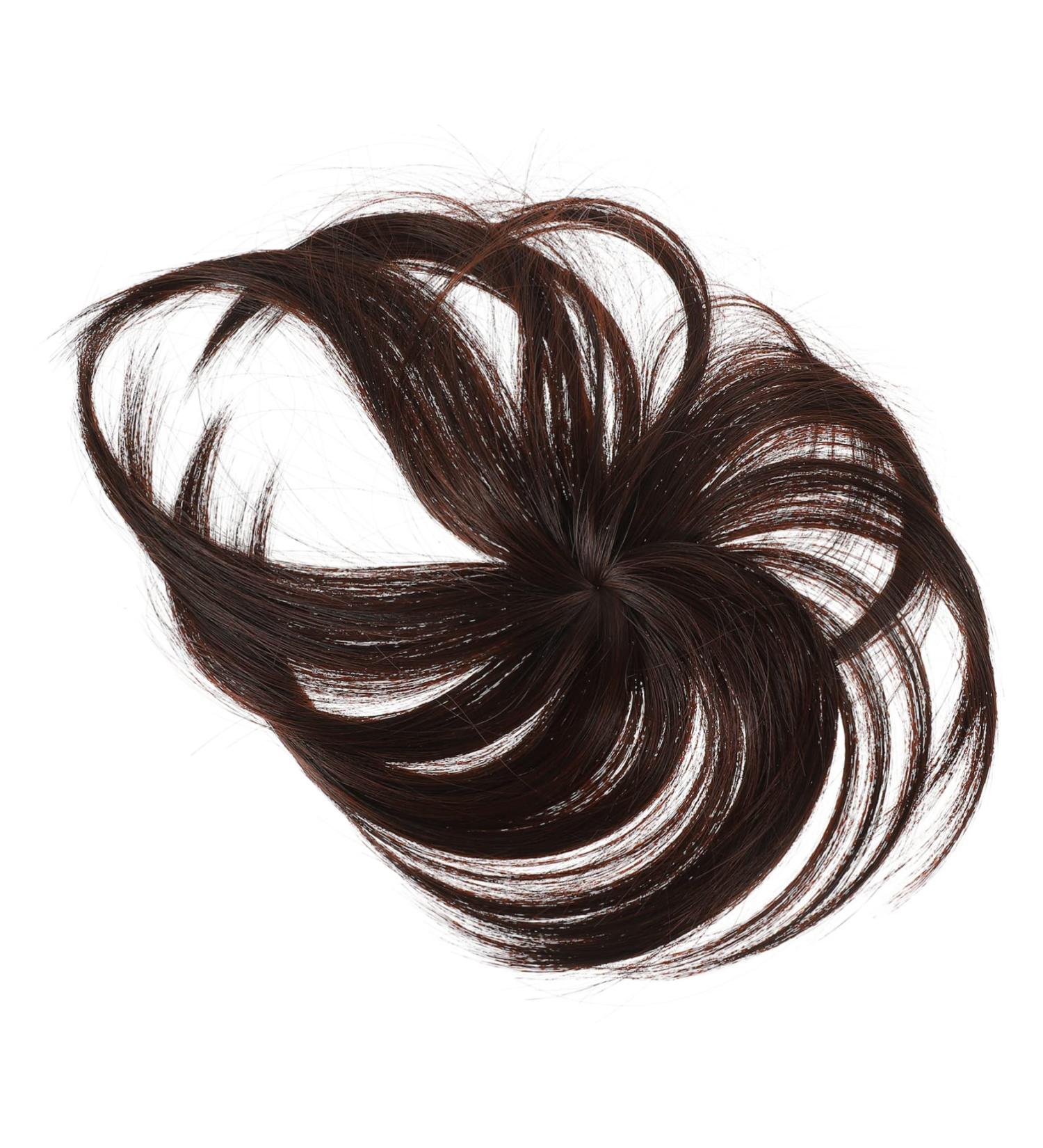 MAGICLULU Piece Wig Synthetic Mini Claw Clips for Hair Human Hair Extensions Hair Extensions Topper Curly Bangs Hair Clip Fringe Hair Toppers Ponytail Invisible Chemical Fiber Middle Aged 13.50X13.50X4.00CM As Shown - Buy Online on GoSupps.com