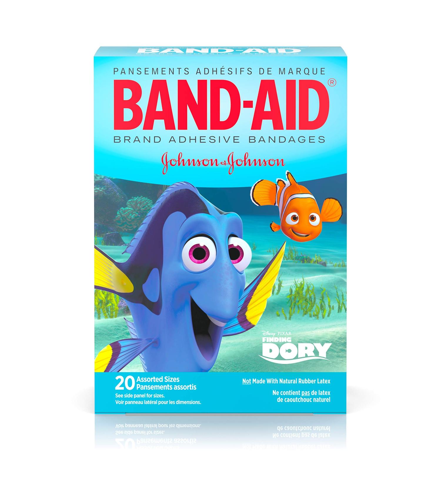 Band-Aid Disney Finding Dory Adhesive Bandages - 20 Count - Buy Online on GoSupps.com