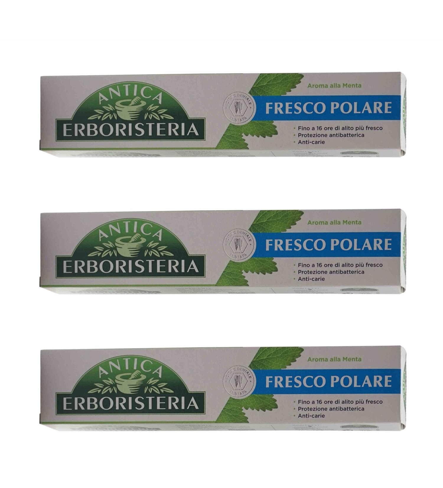 Fresco Polare Refreshing Toothpaste - 3-Pack (75ml Tubes) | Italian Import | International Shipping Available - Buy Online on GoSupps.com