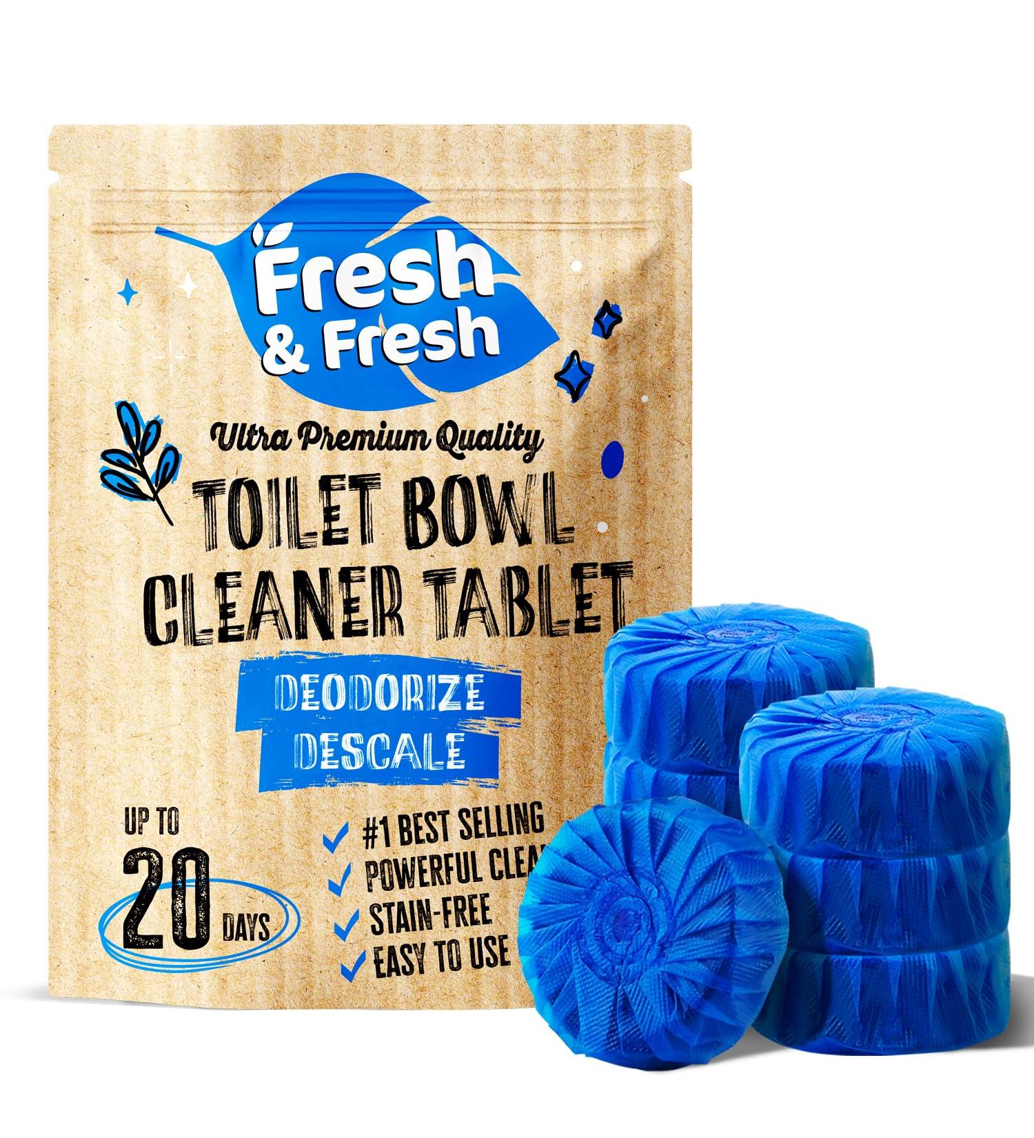 Buy Disposable Toilet Bowl Cleaners (10 Tablets) - Odor Eliminator Fresh Scent Long-Lasting Multipurpose Cleaner for Home & Commercial Use - Buy Online on GoSupps.com