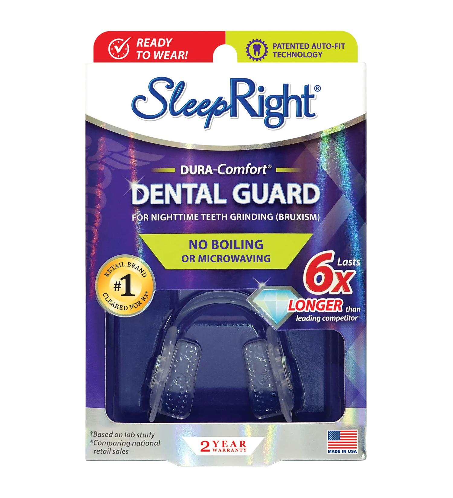 SleepRight Dura-Comfort Dental Guard - Teeth Grinding Prevention Mouth Guard - Buy Online on GoSupps.com