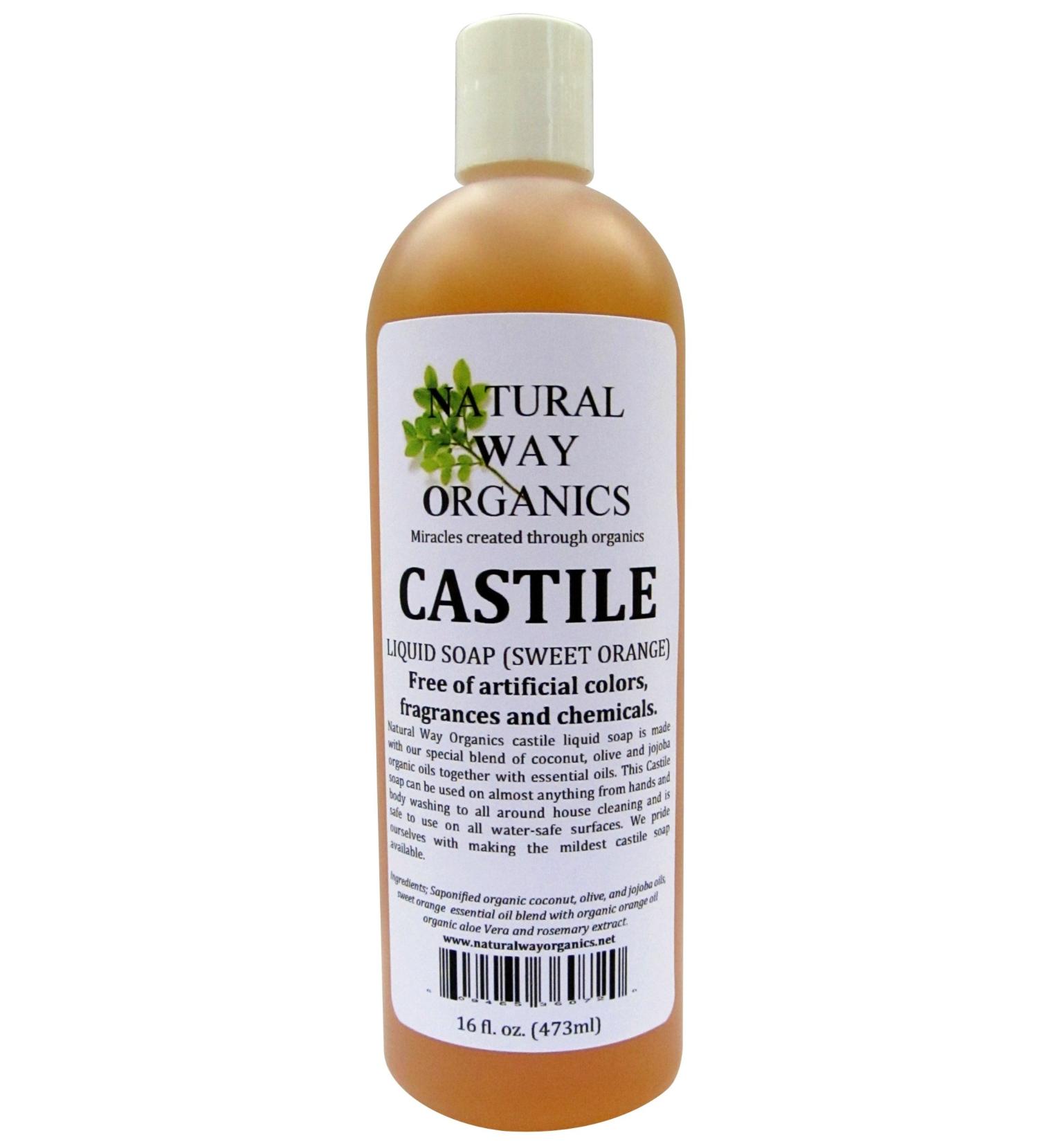 Castile Soap Sweet Orange 16 oz. (473ml)