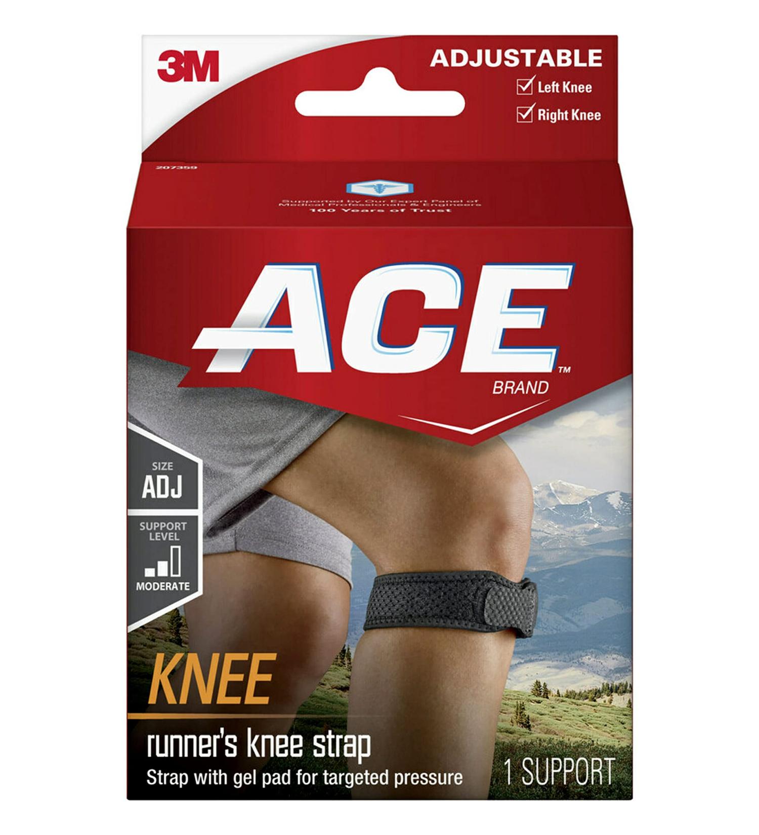 Ace Knee Strap - Adjustable, One Size - Support and Pain Relief - Buy Online on GoSupps.com