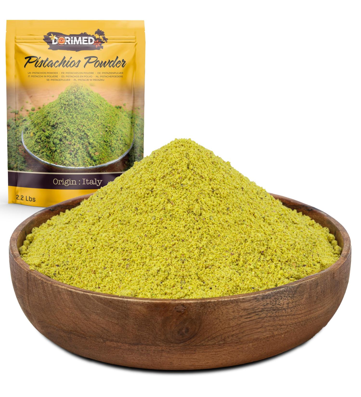 Raw Pistachio Powder | 1kg Pistachios Powder | Pistachios of 100% Natural Origin | Ideal for Recipes | Salt Free | Suitable for Vegetarians and Vegans | Pistachio Without Shells Not Toasted | - Buy Online on GoSupps.com