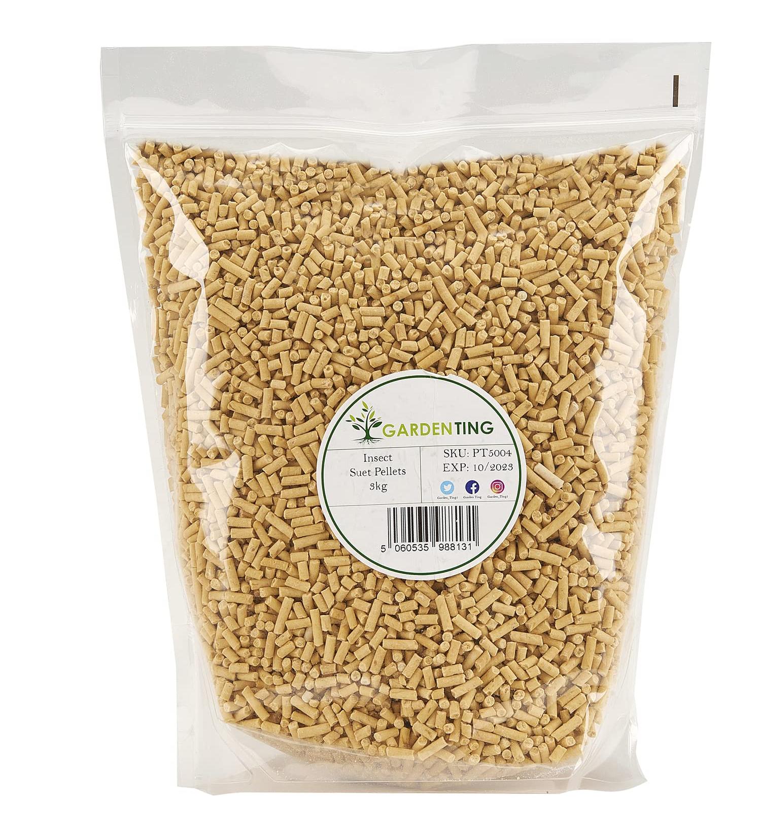 Garden Ting Insect Suet Pellets Wild Bird Food 3 kg