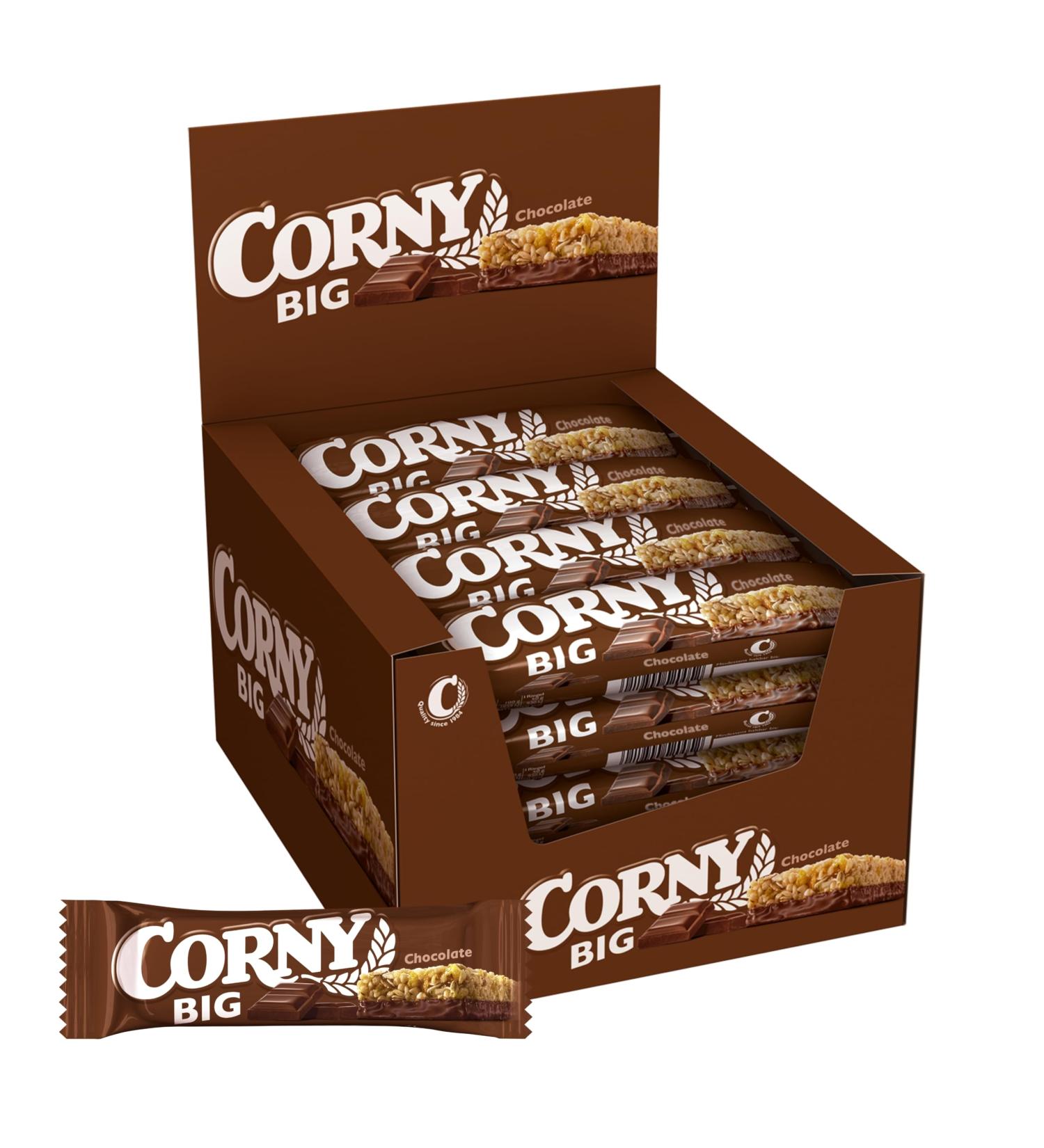  Corny Corny Big Bar No Sugar Added Chocolate Flavour Larger Classic Intense Flavour Crispy Texture Pack of 24 x 50g - Buy Online on GoSupps.com