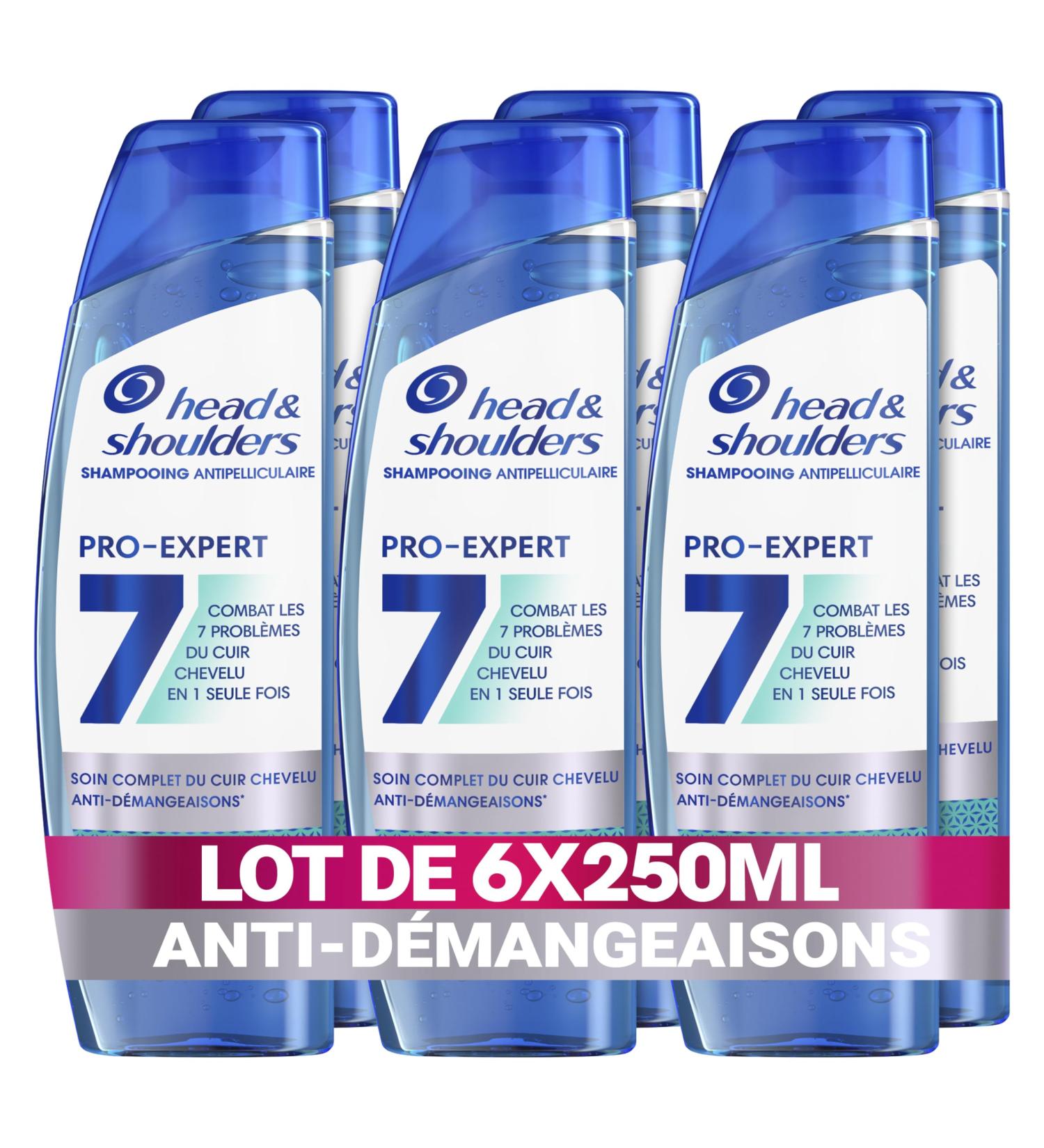 Head & Shoulders Pro-Expert 7 Anti-Dandruff Anti-Itch Shampoo 6x250ml Combats 7 Scalp Problems Complete Protection Instantly Relieves Itching - Buy Online on GoSupps.com