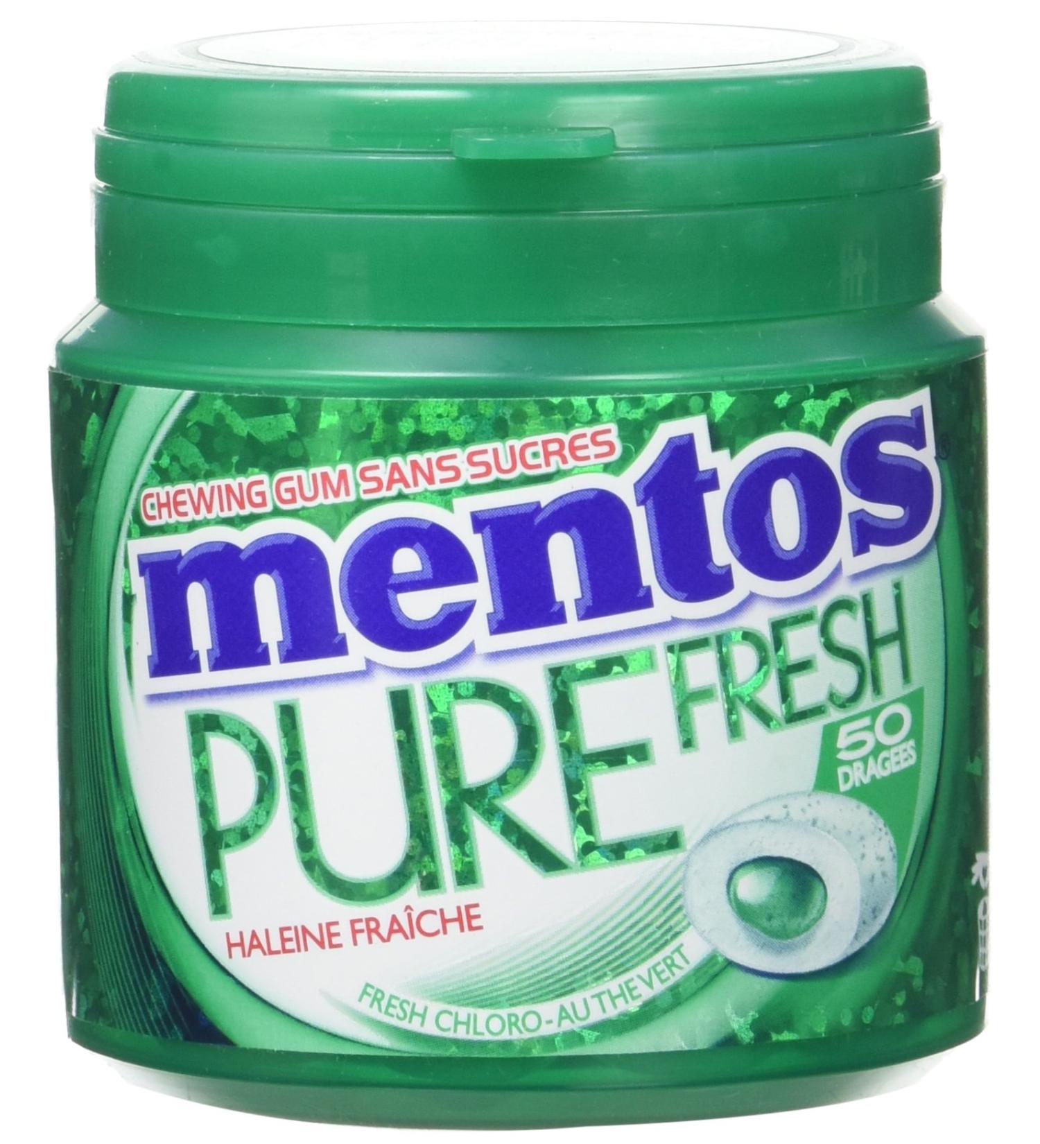 Mentos Pure Fresh Chewing Gum sans Sucres 50 Drag es 100 g - Lot de 6 - Buy Online on GoSupps.com