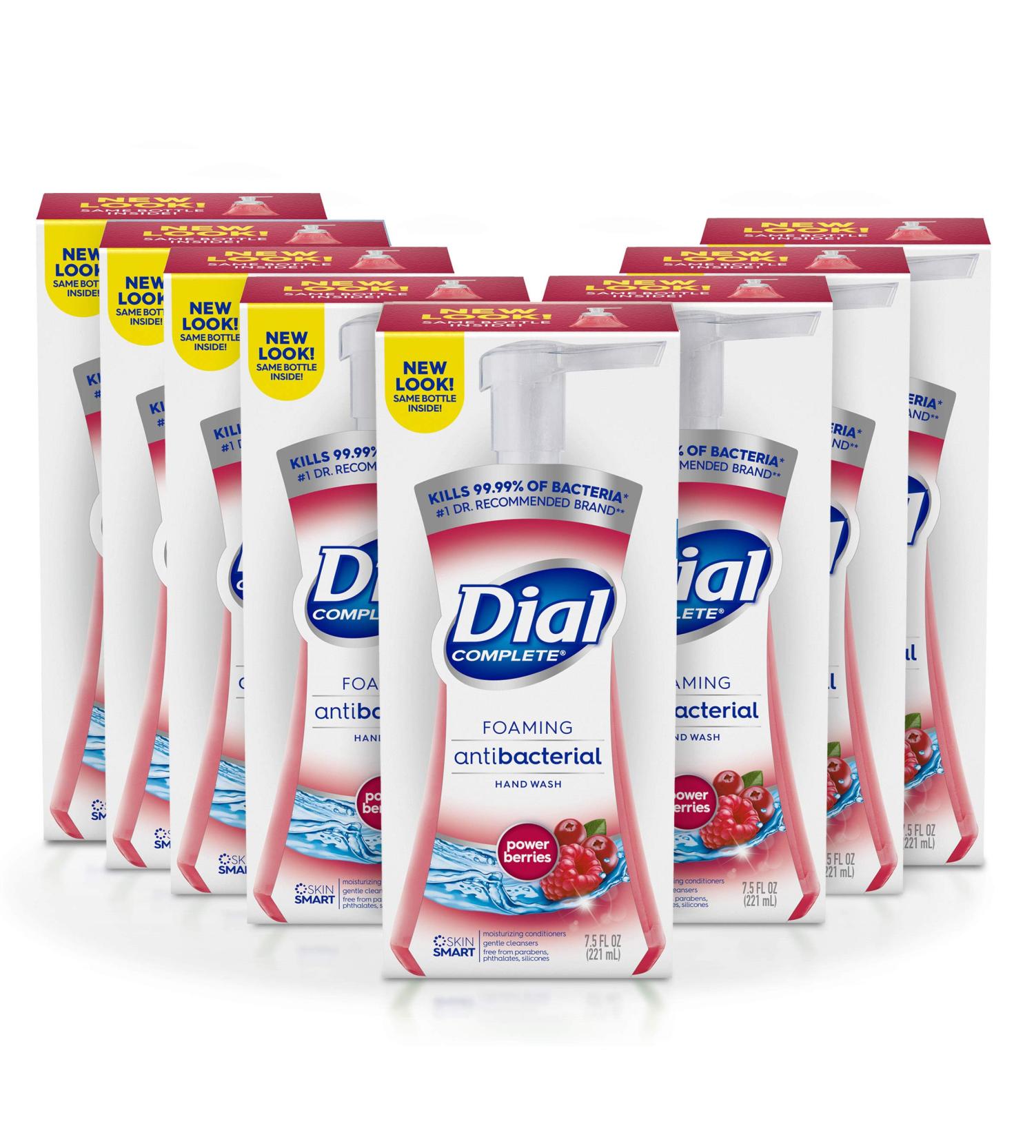Dial Antibacterial Foaming Hand Wash Power Berries 7.5 oz - Pack of 8 - Buy Online on GoSupps.com