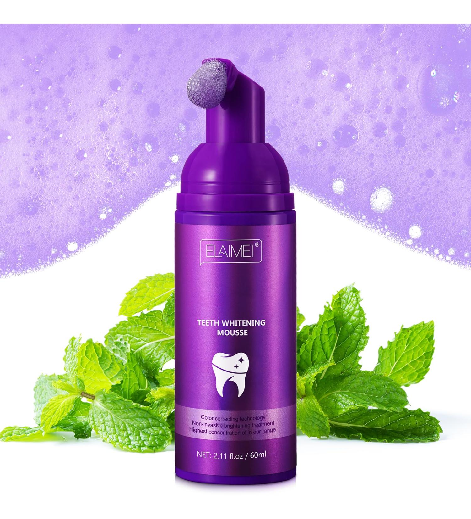 Purple Toothpaste for Teeth Whitening | Deep Cleaning Stain Remover | Fruity Flavor | 50ML - Buy Online on GoSupps.com