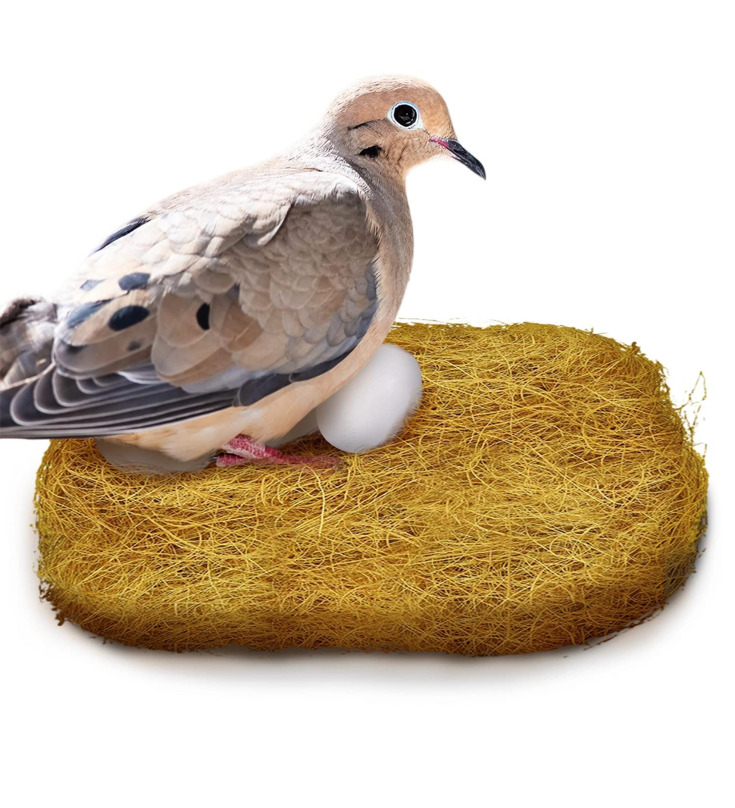 SunGrow Coconut Husk Fiber Bird Nesting Material 3 oz - Ideal for Mourning and Diamond Doves, Hamsters, Gerbils, Chinchillas - Pet Cage and Small Animal Bedding - Buy Online on GoSupps.com