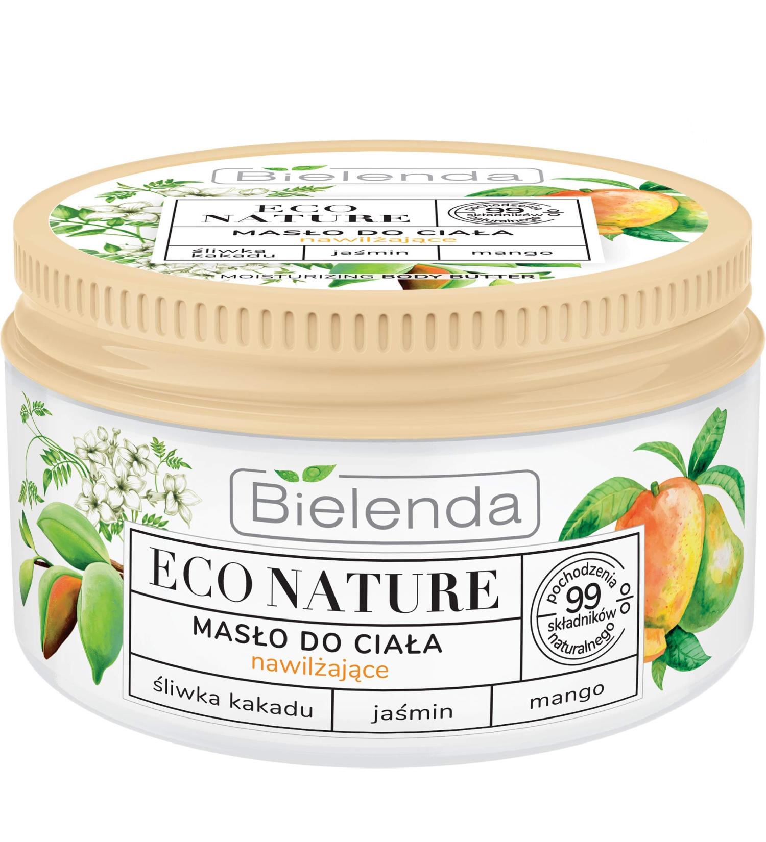 Bielenda Eco Nature Moisturising Butter 250ml - Cockatoo Leaf Jasmine & Mango | International Shipping - Buy Online on GoSupps.com