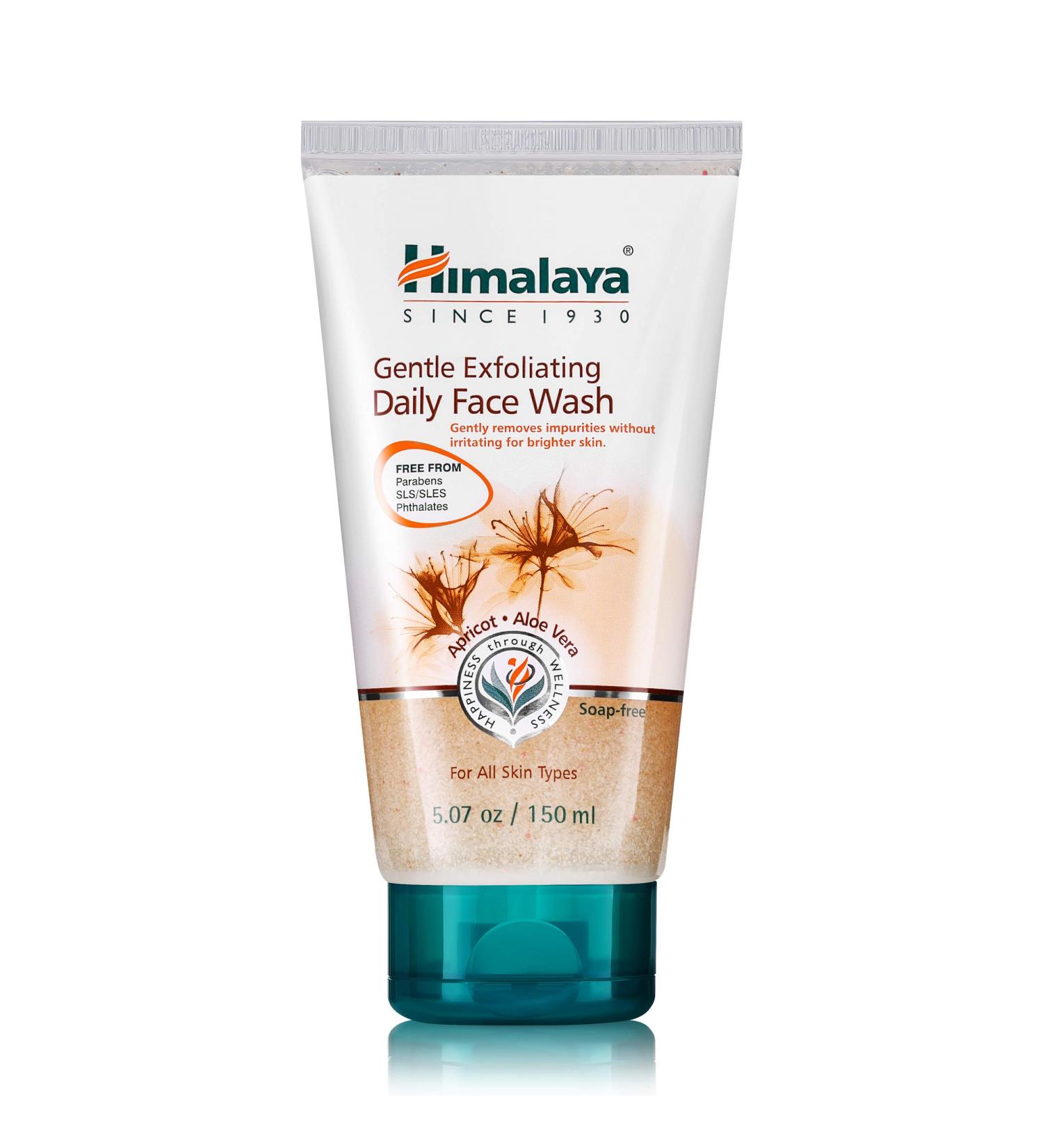 Himalaya Gentle Exfoliating Daily Face Wash - 5.07 oz - Deep Cleansing & Moisturizing for Renewed Skin - Buy Online on GoSupps.com