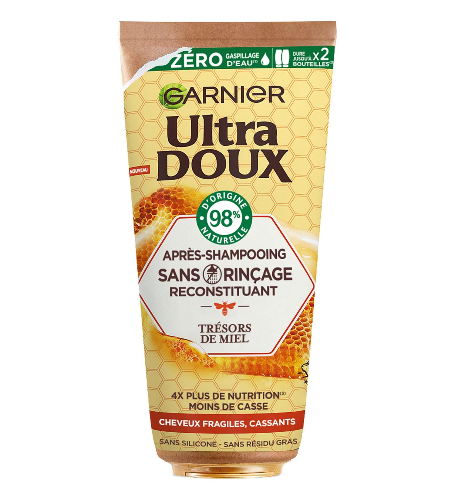Garnier - Nourishing Honey Treasures Leave-In Conditioner - With Acacia Honey and Beeswax - 98% Natural Origin Formula - For Fragile and Brittle Hair - Ultra Soft - 200 ml - Buy Online on GoSupps.com