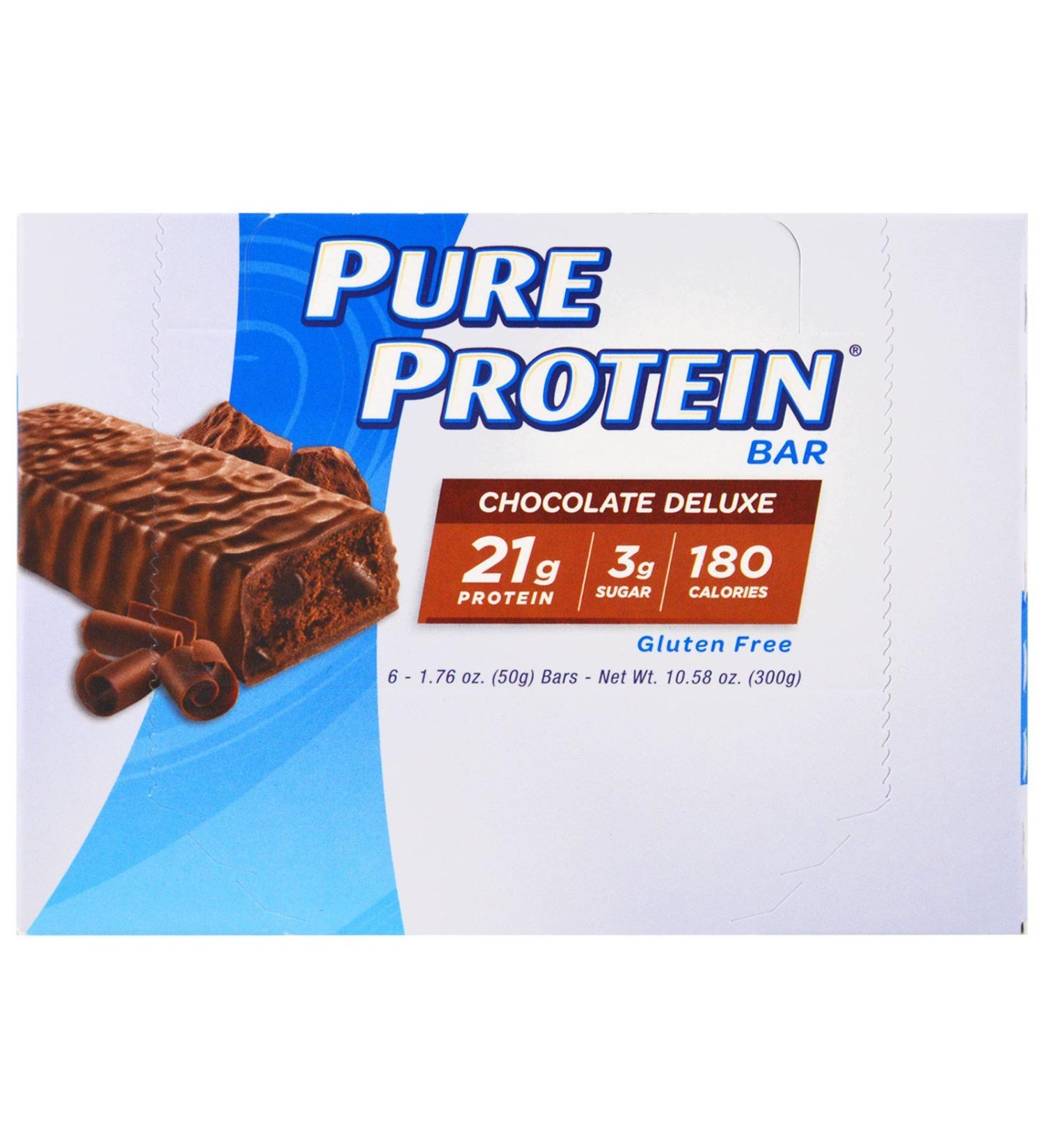 Pure Protein Chocolate Ca Size 6ct Pure Protein Chocolate Bar 1.76z