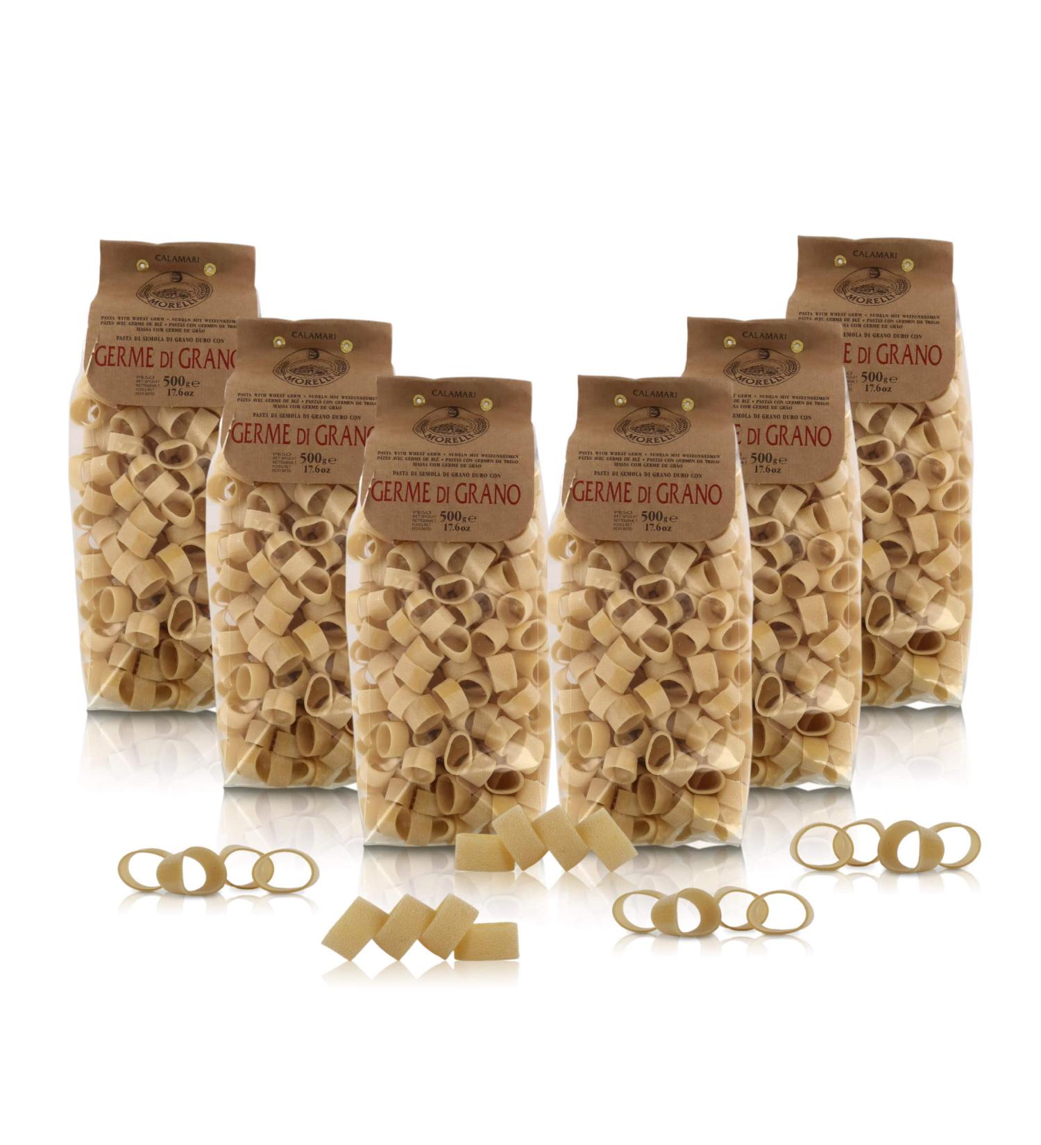 Antico Pastificio Morelli 1860 Srl Calamari Wheat Germ Paste 6 Boxes of 500 g - Buy Online on GoSupps.com
