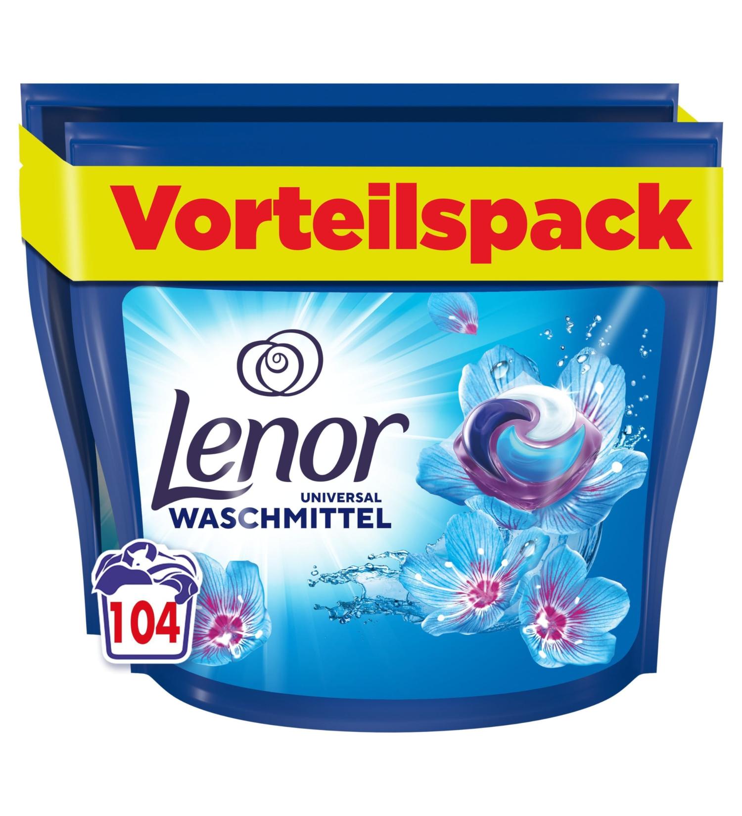 Lenor Detergent Pods Universal April Frisch - 104 Washes 3x Freshness & Deep Purity for Cold Wash - Shop Internationally - Buy Online on GoSupps.com