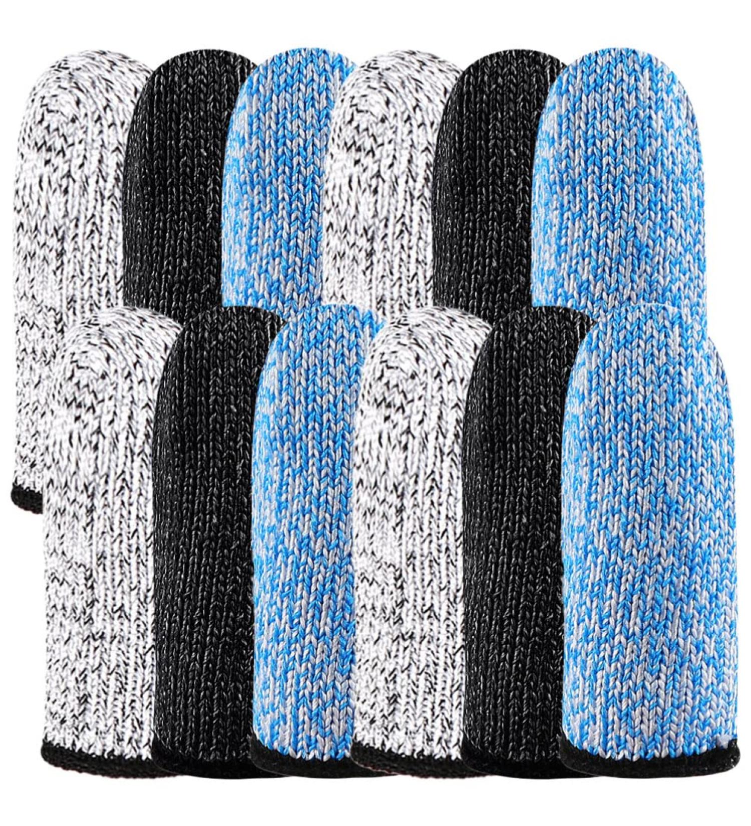 Operitacx 6 Pair Cut Resistant Finger Cots - Kitchen Cutting & Protective Sleeves for Safe Food Prep - Buy Online on GoSupps.com