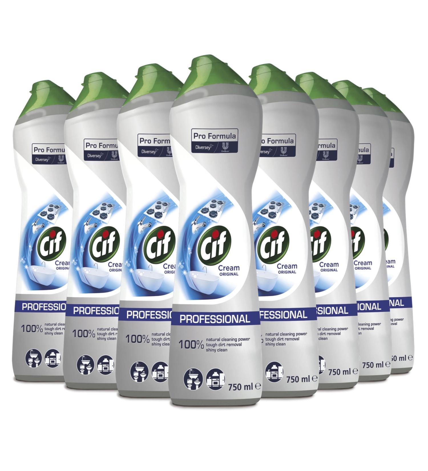 Cif Original White Cream Set 8 x 750 ml - 7200 g - Buy Online on GoSupps.com